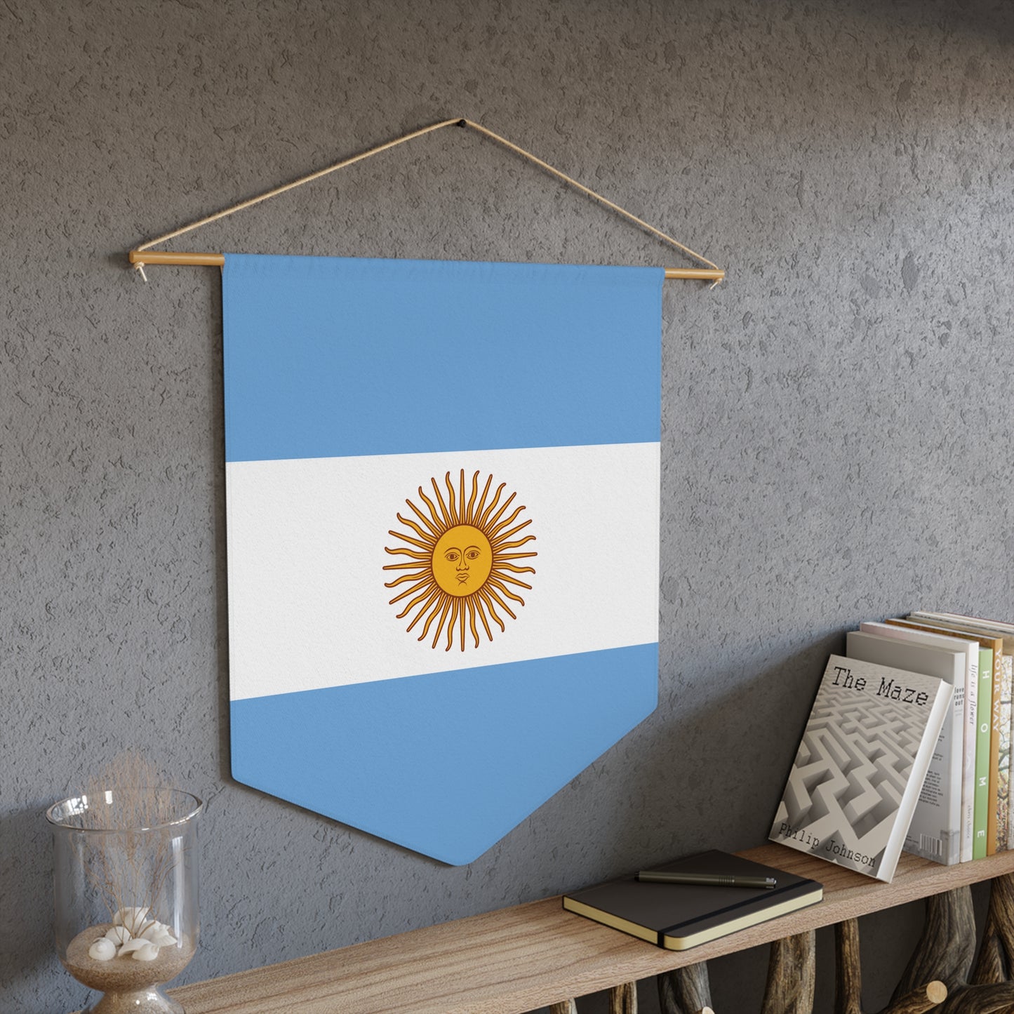 Argentina Sun Flag Pennant - Decorative Wall Hanging