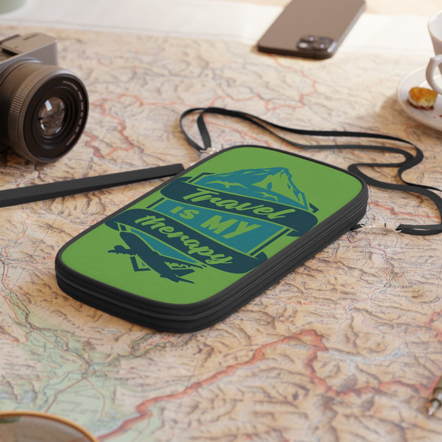 Travel Is My Therapy Passport Wallet
