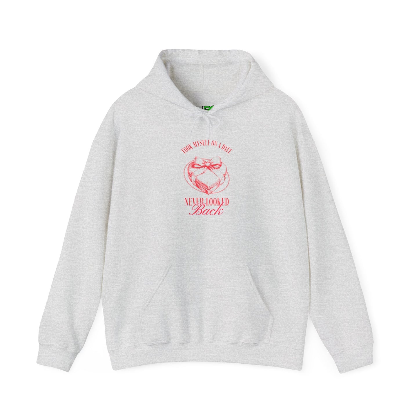 Motivational Unisex Hooded - "Never Looked Back" Valentine's Day Vibe