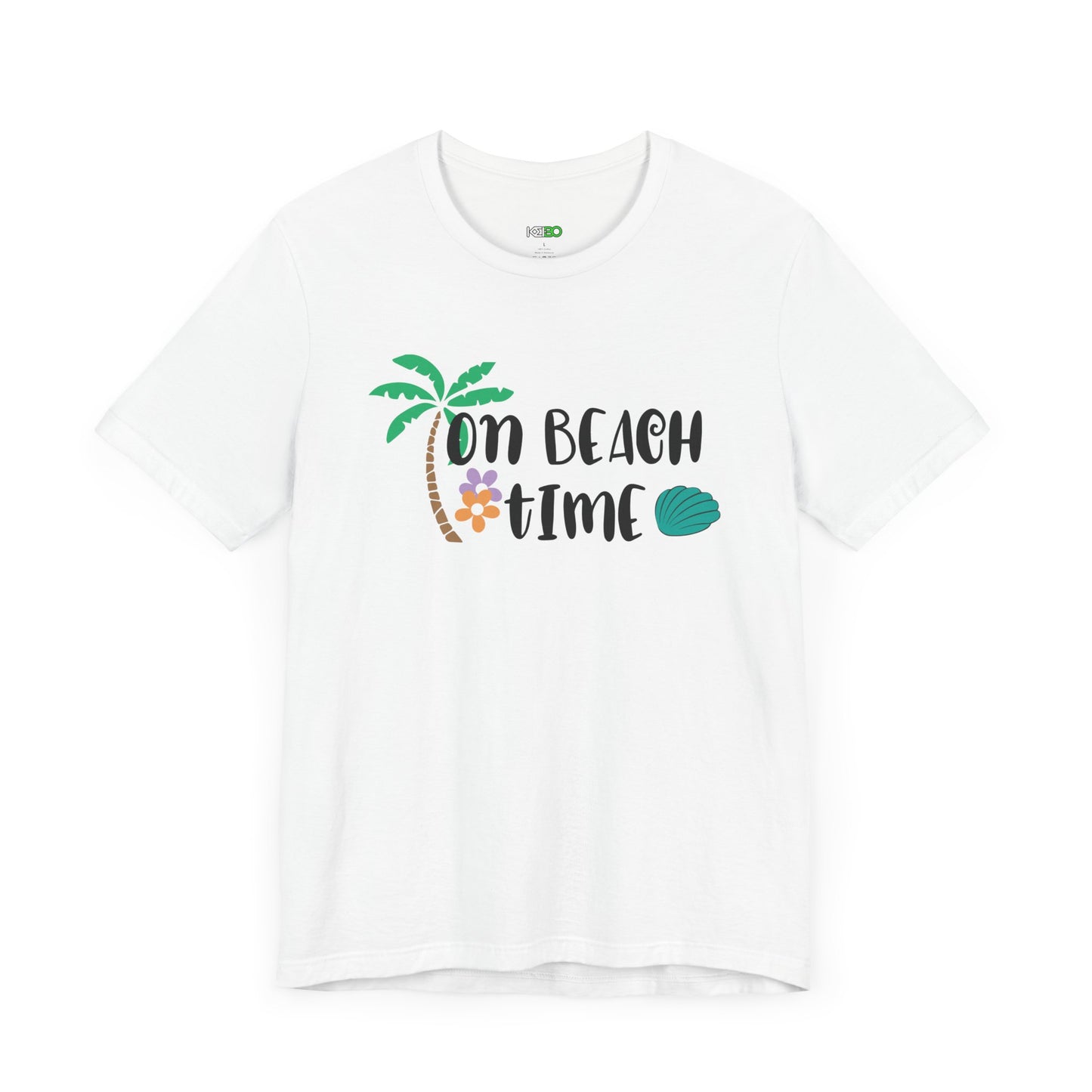 On Beach Time Women's Tee – Summer Graphic T-Shirt for Coastal Vibes