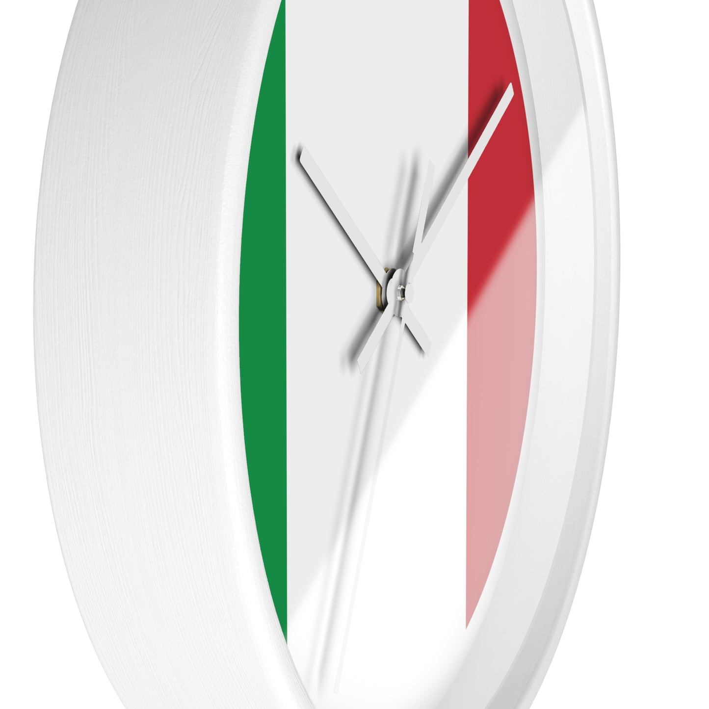 Italian Flag Wall Clock - Stylish Home Decor for Italy Lovers