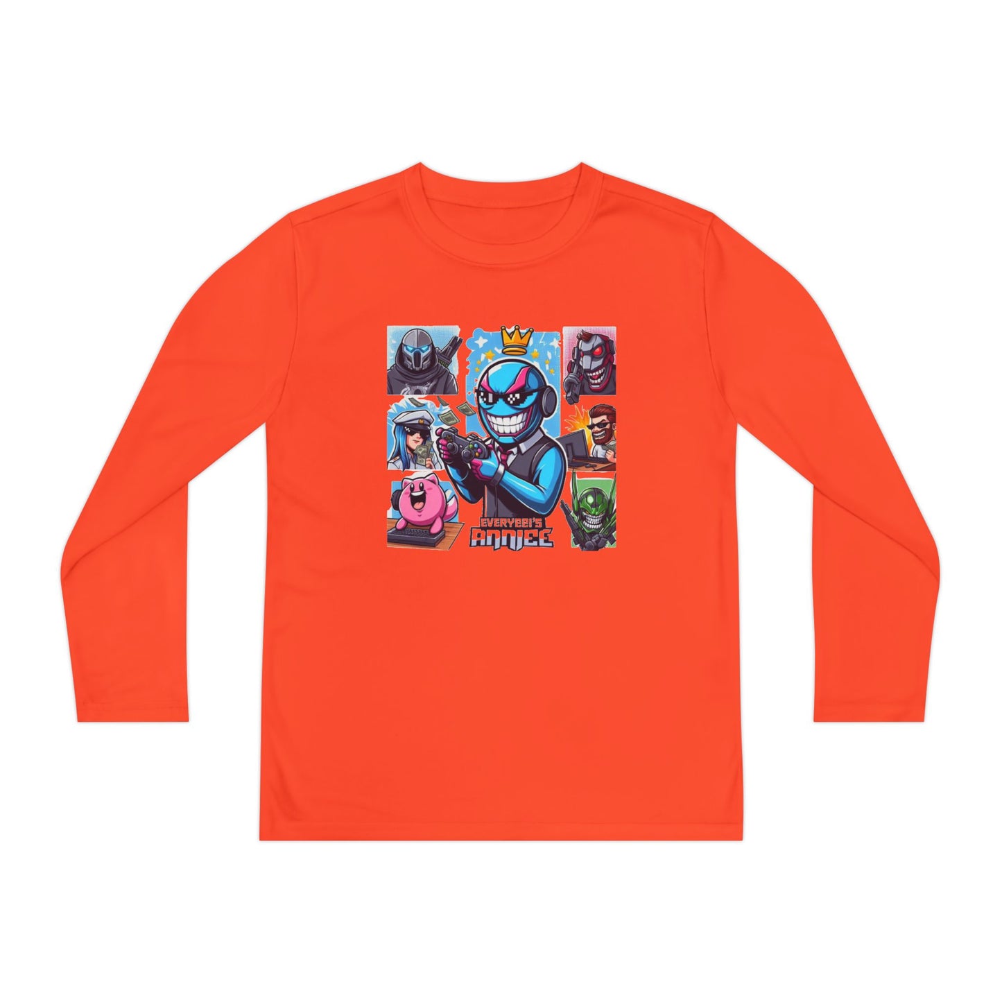 Youth Long Sleeve Tee – Cool Cartoon Characters for Kids