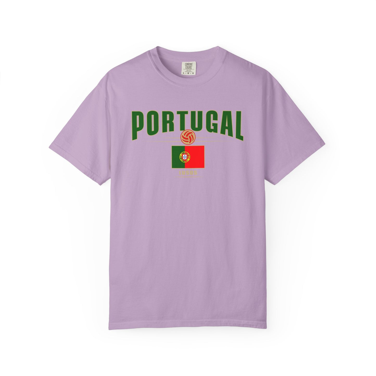 Portugal Garment-Dyed Unisex T-shirt - Perfect for Sports Events & Celebrations