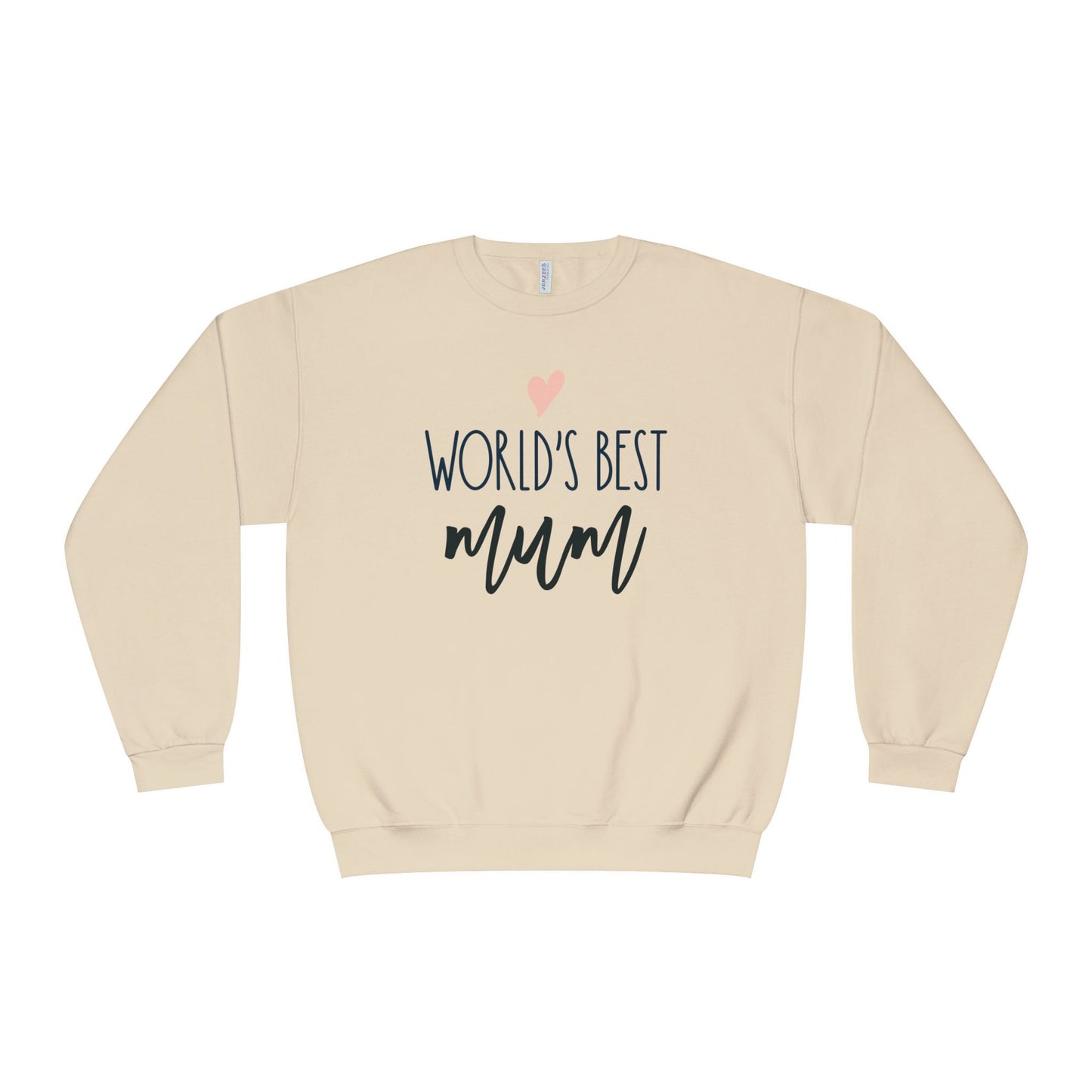 Women's Crewneck Sweatshirt World's Best Mum – Cozy Gift for Mothers