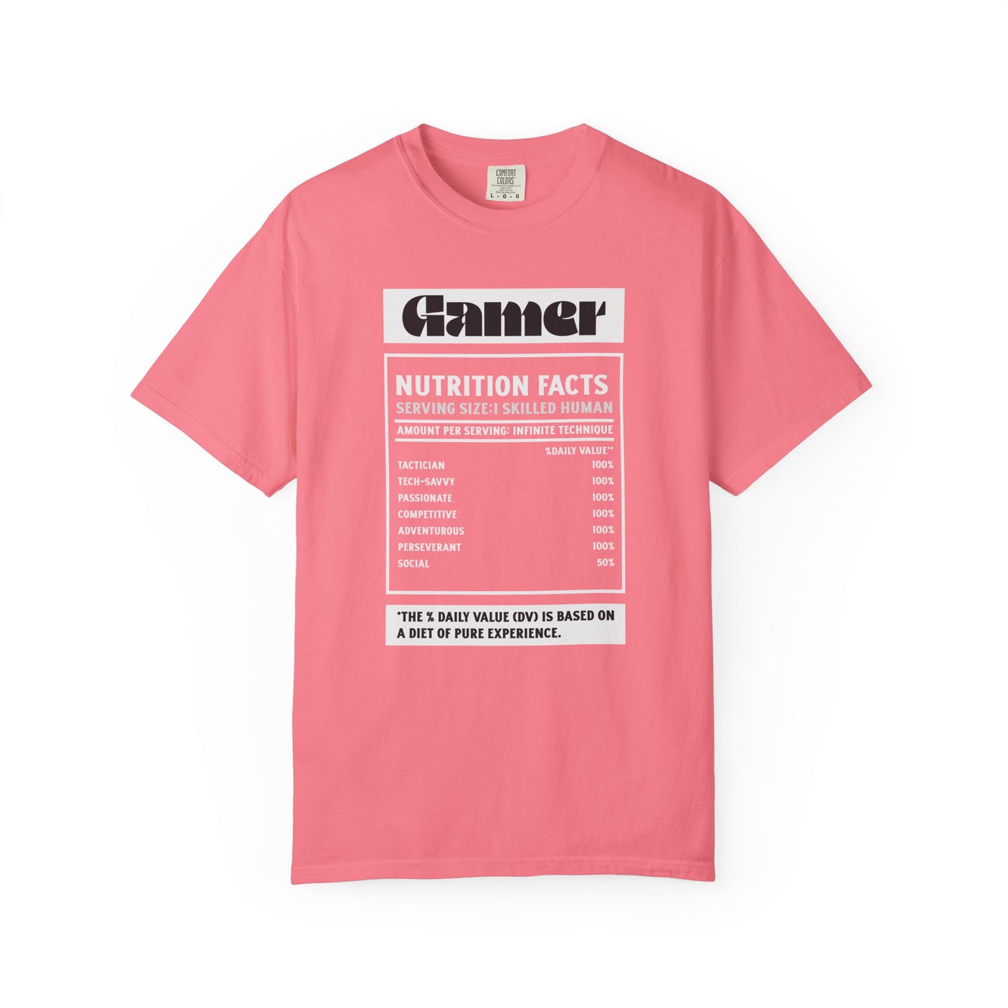 Gamer Nutrition Facts Unisex T-Shirt