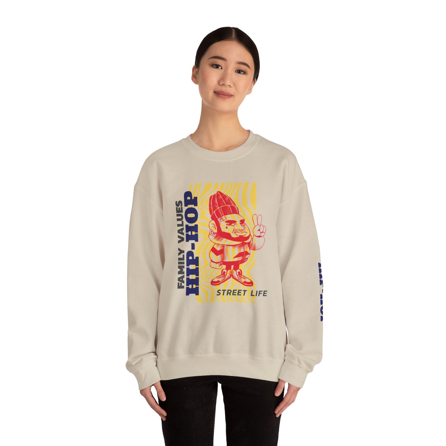 Men's Hip-Hop Crewneck Sweatshirt
