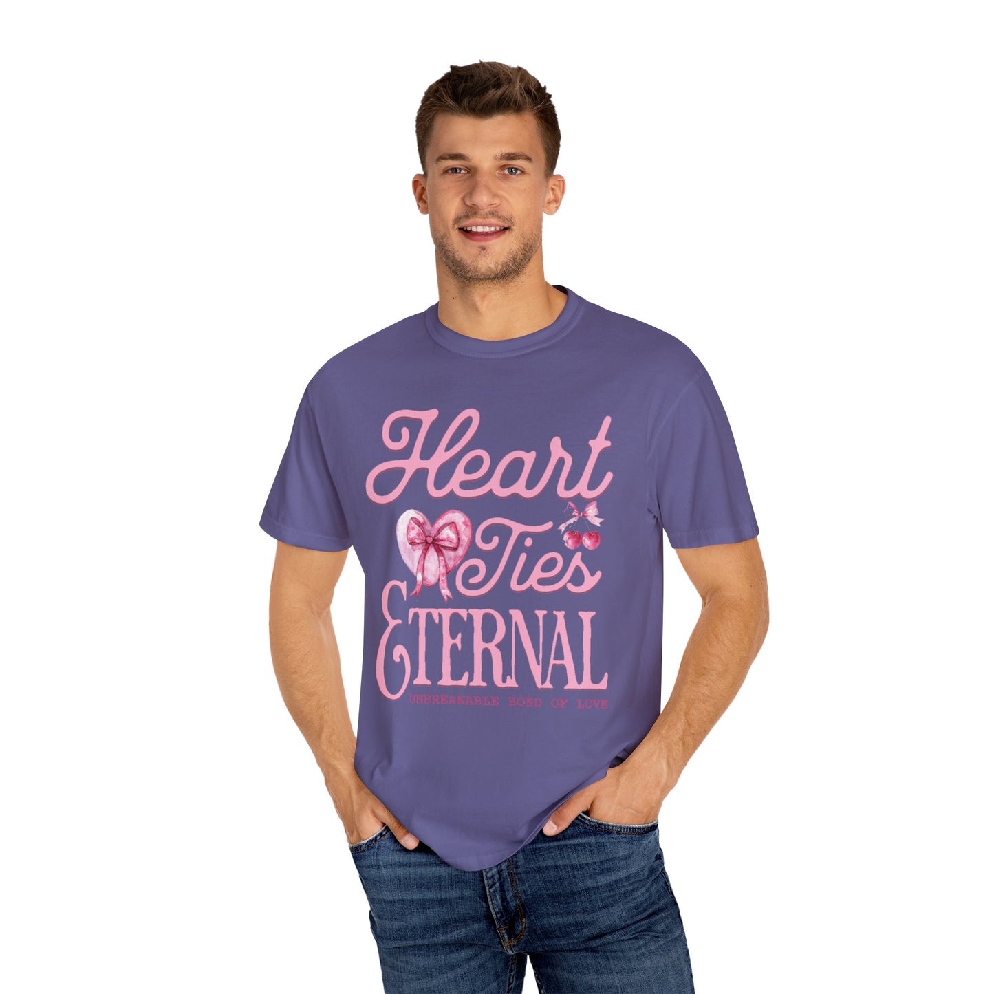 Women Love Vibes T-Shirt - 'Heart Ties Eternal' - Valentine's Day