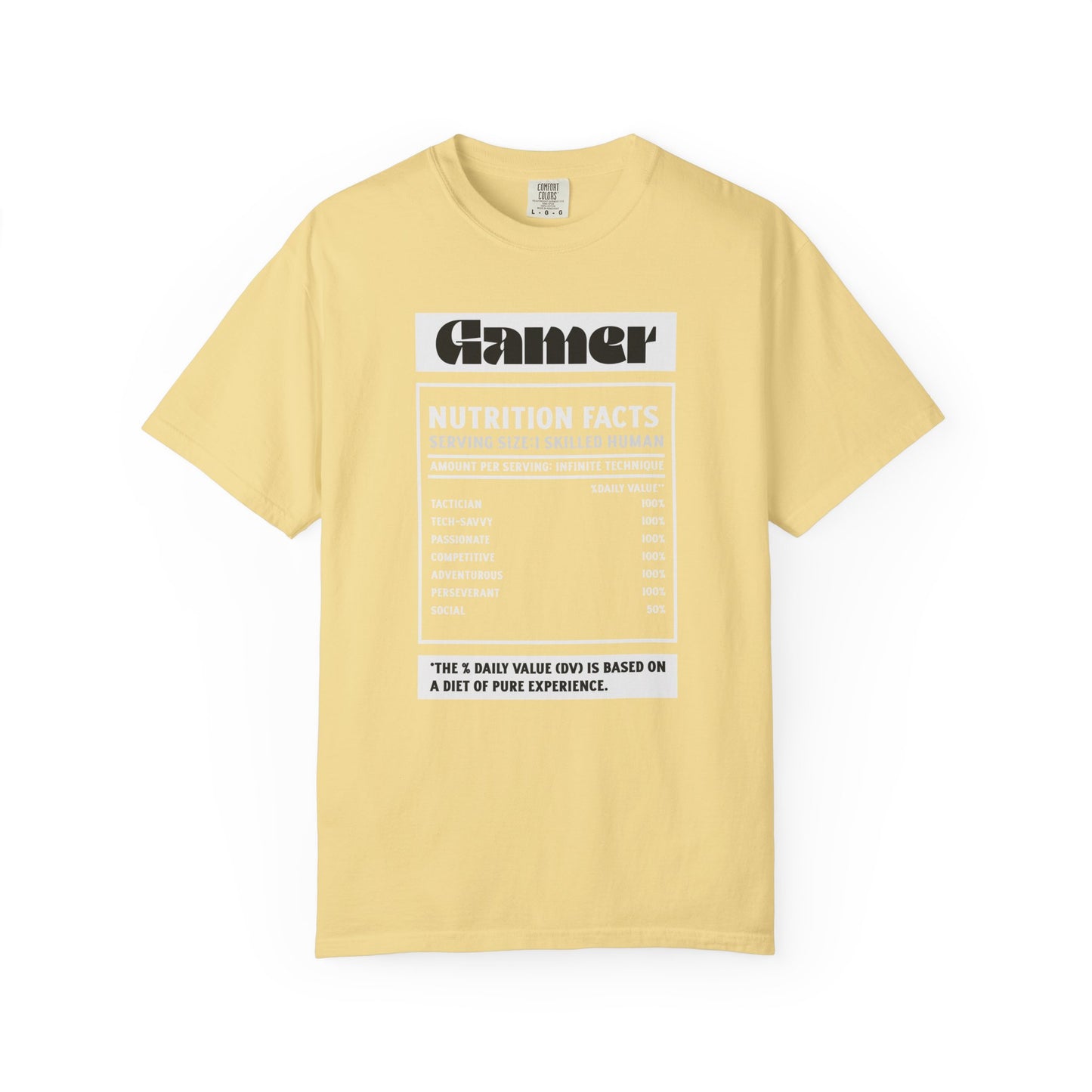 Gamer Nutrition Facts Unisex T-Shirt