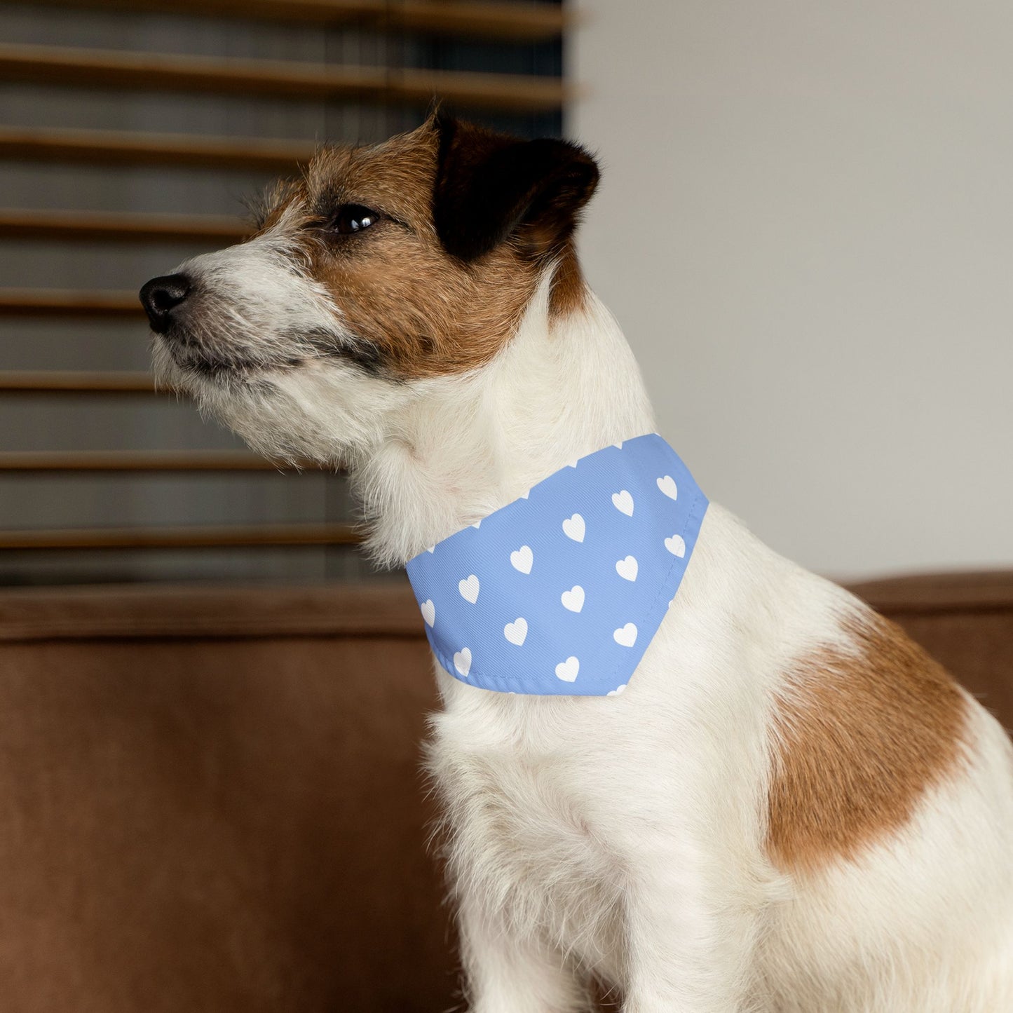 Love Heart Pattern Pet Bandana Collar for Dogs