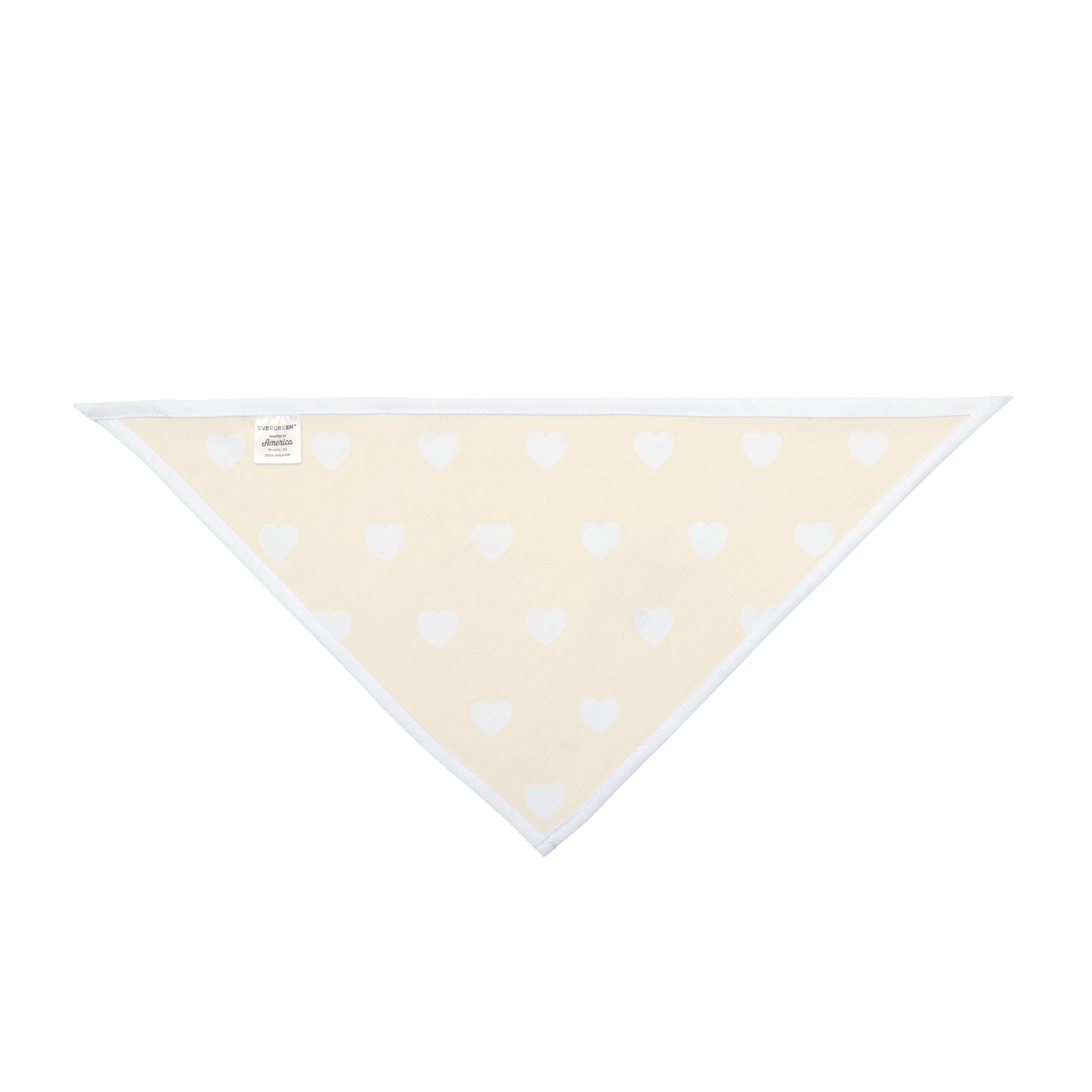 Love Heart Pattern Pet Bandana - Cute Puppy Accessory