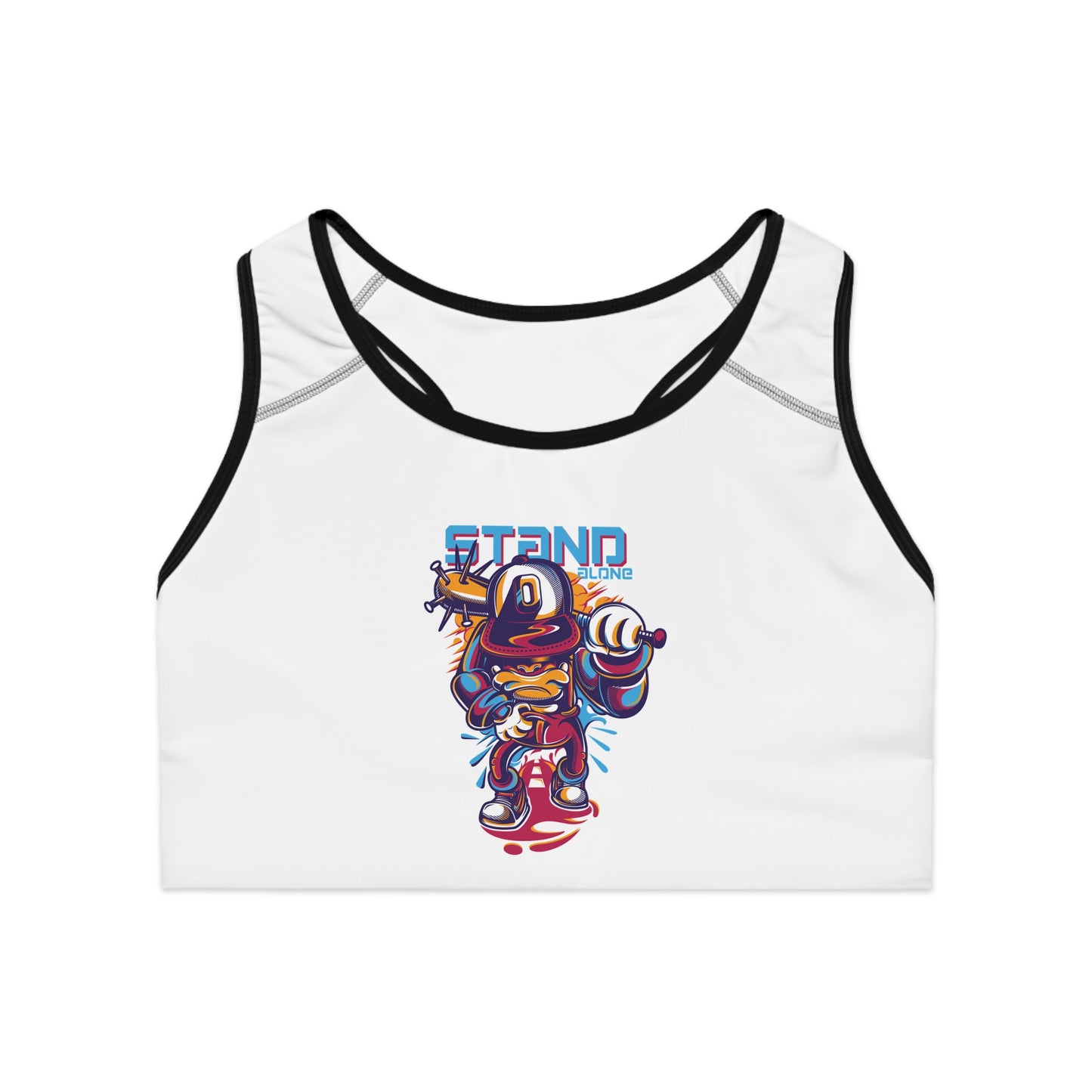 Stand Out Graphic Sports Bra for Active Lifestyle