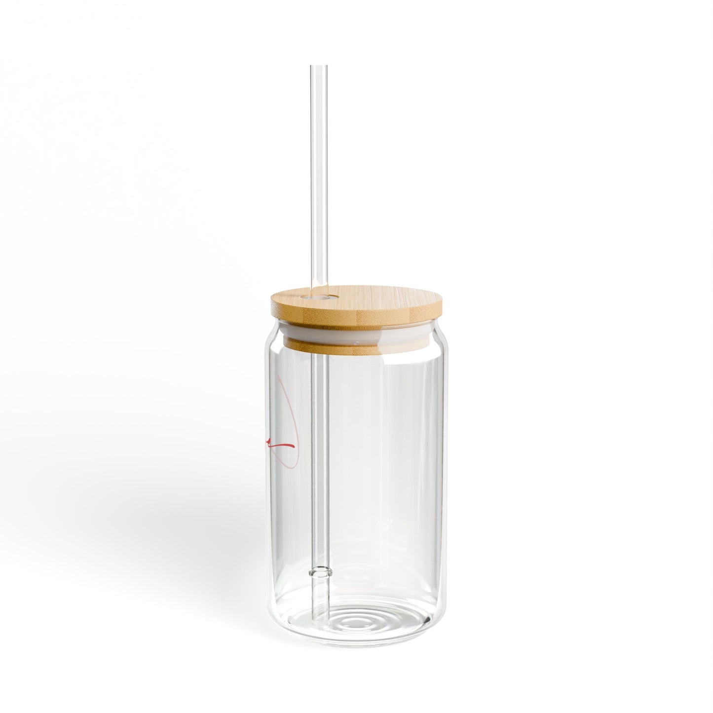 Love Sipper Glass - 16oz Reusable Glass Straw Drinkware