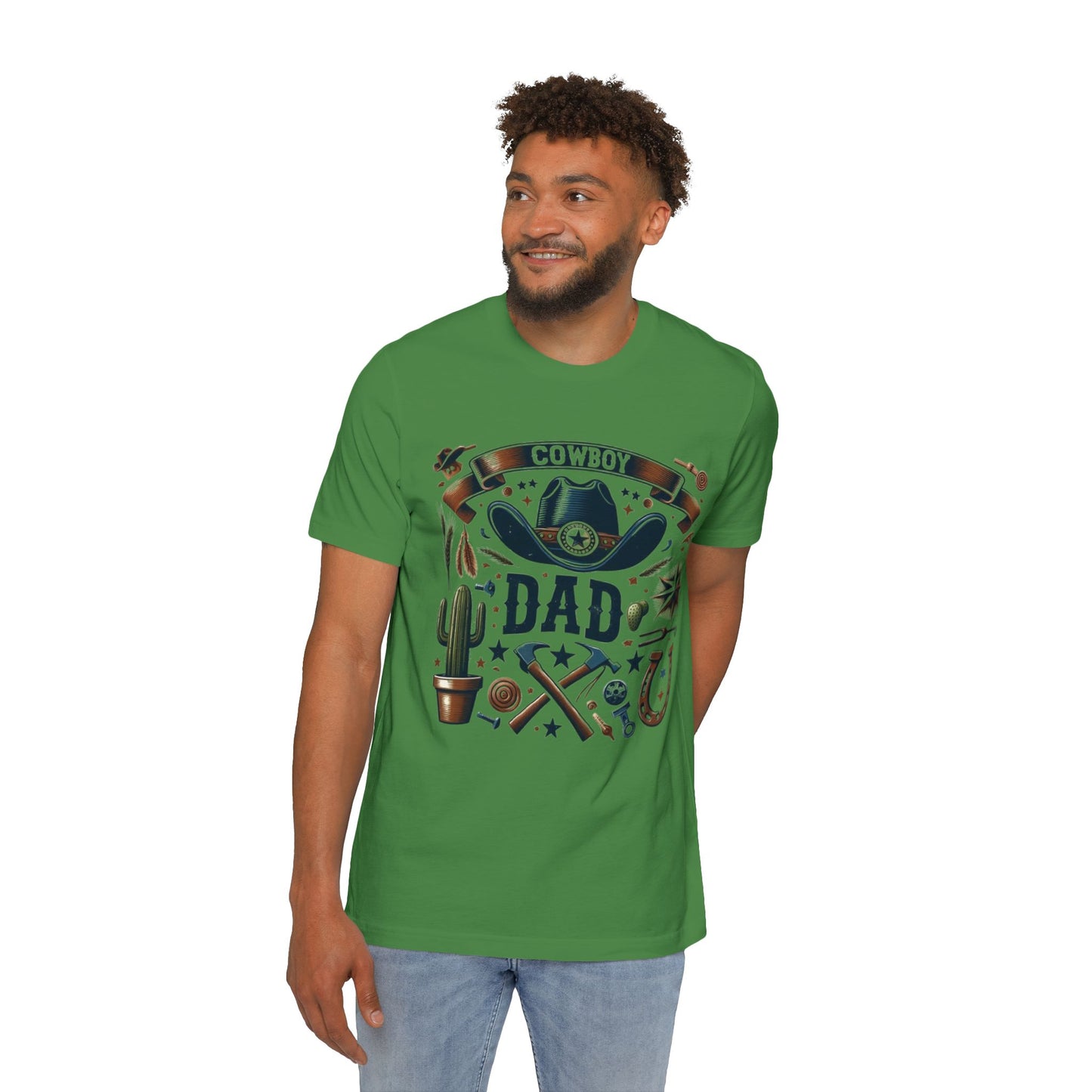 Cowboy Dad T-Shirt | USA-Made Tee for Western Enthusiasts