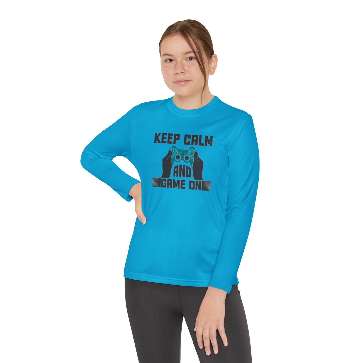 Kids Fun Gaming Long Sleeve Keep Calm and Game On