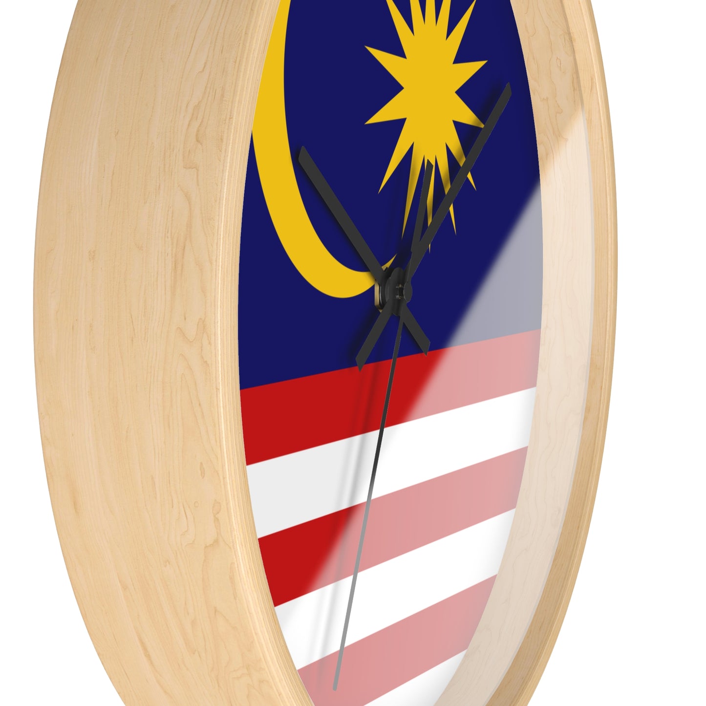 Malaysian Flag Wall Clock – Unique Home Decor for National Celebrations