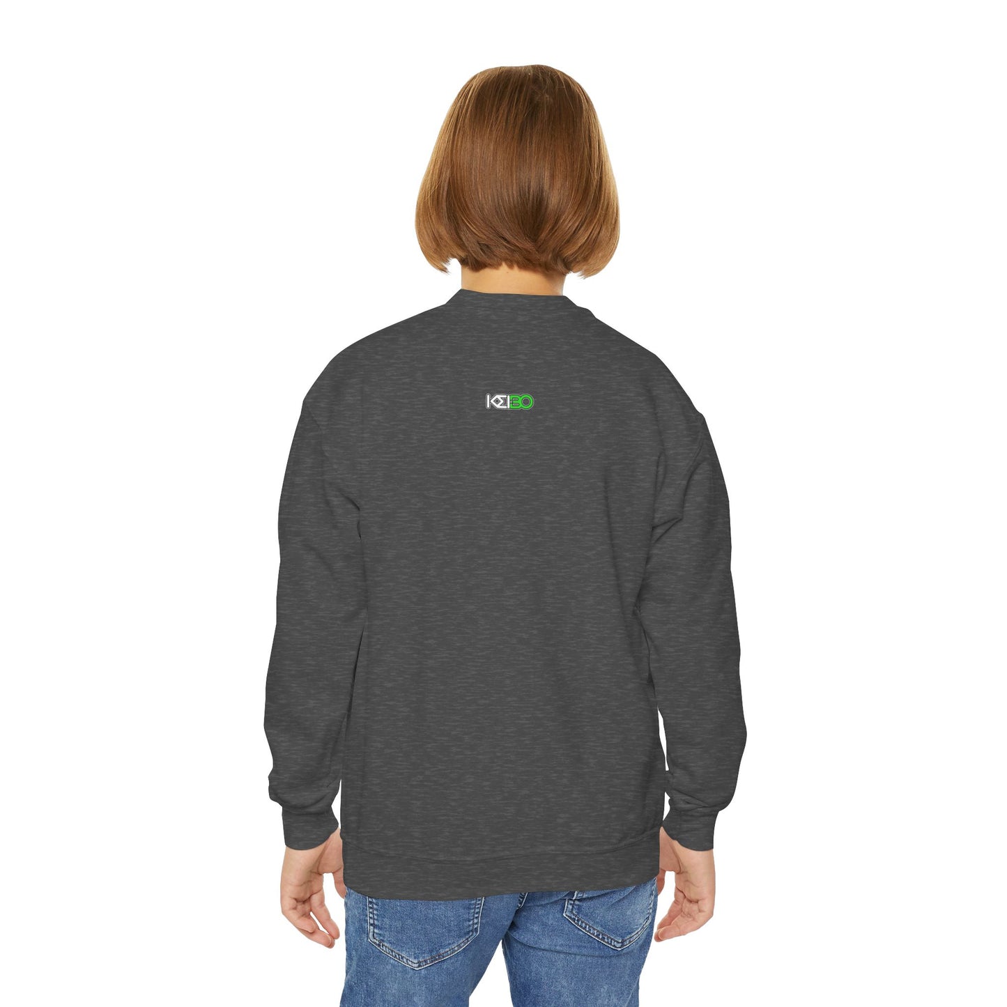 Youth Crewneck Sweatshirt - "Democracy is Never for Free" Graphic