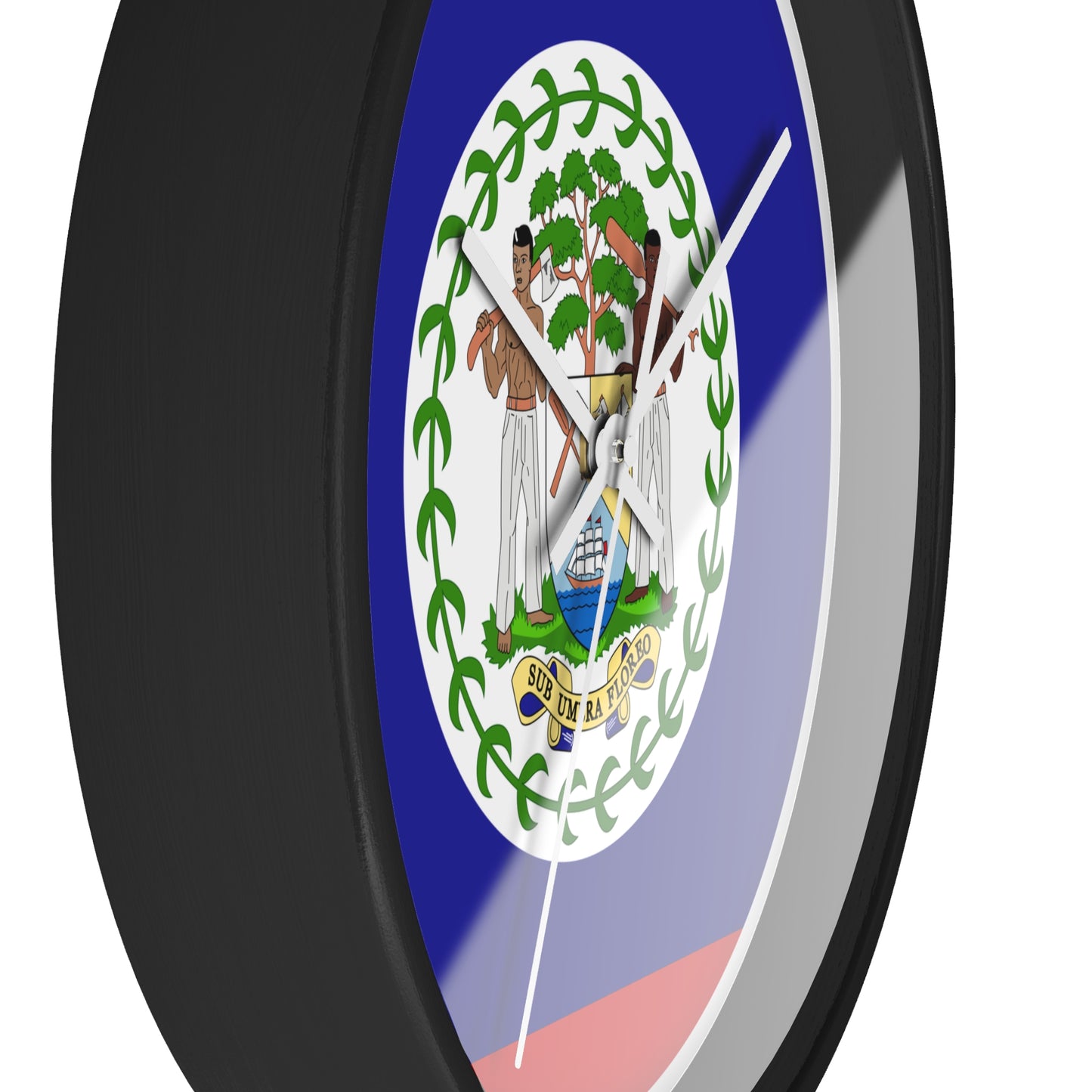 Belize Flag Wall Clock - Unique Home Decor for Belizean Pride