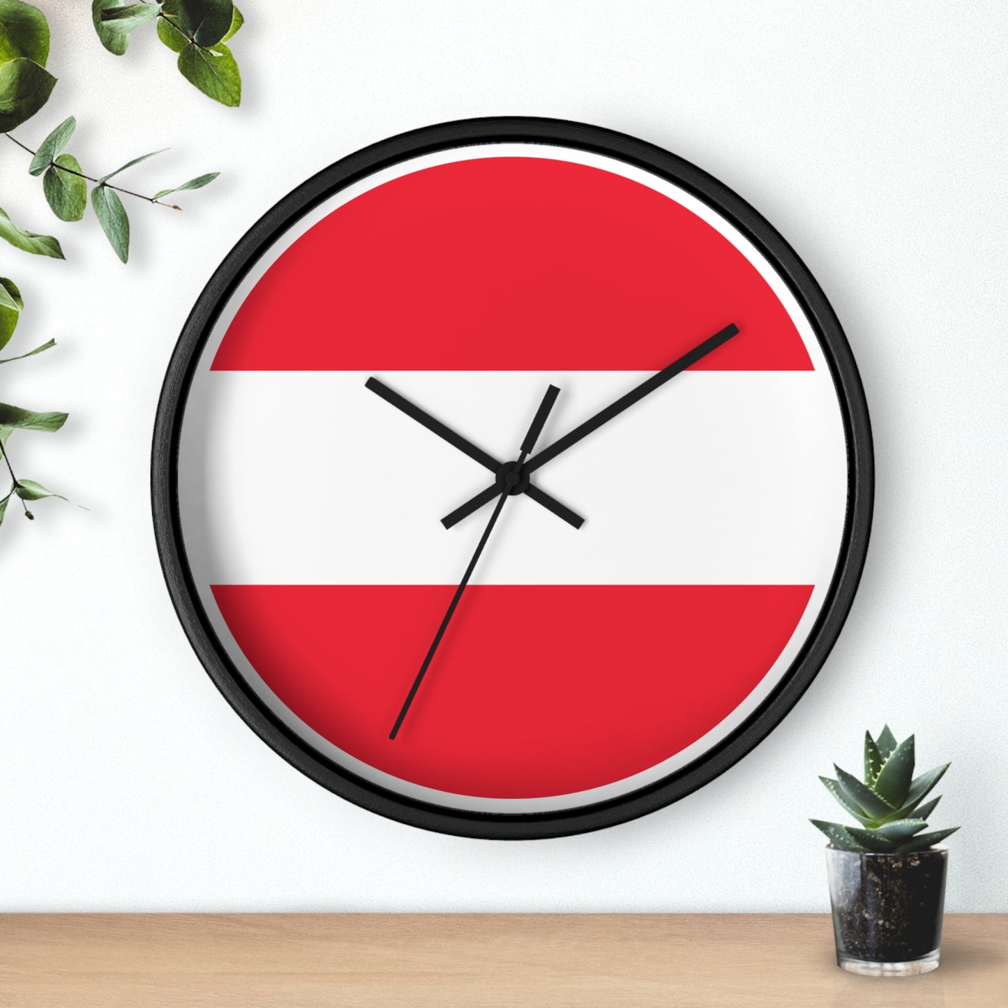 Austrian Flag Wall Clock - Unique Home Decor for Austria Lovers
