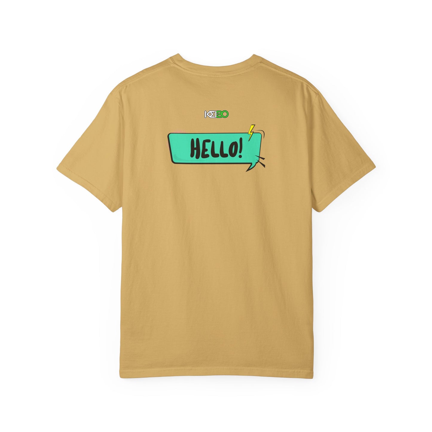 Hello! Retro Vibe Unisex Garment-Dyed T-Shirt