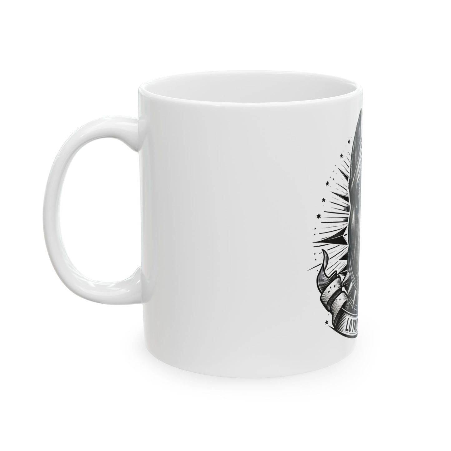 Loyalty to the End Dog Lover Mug - Ceramic Coffee Cup for Pet Lovers