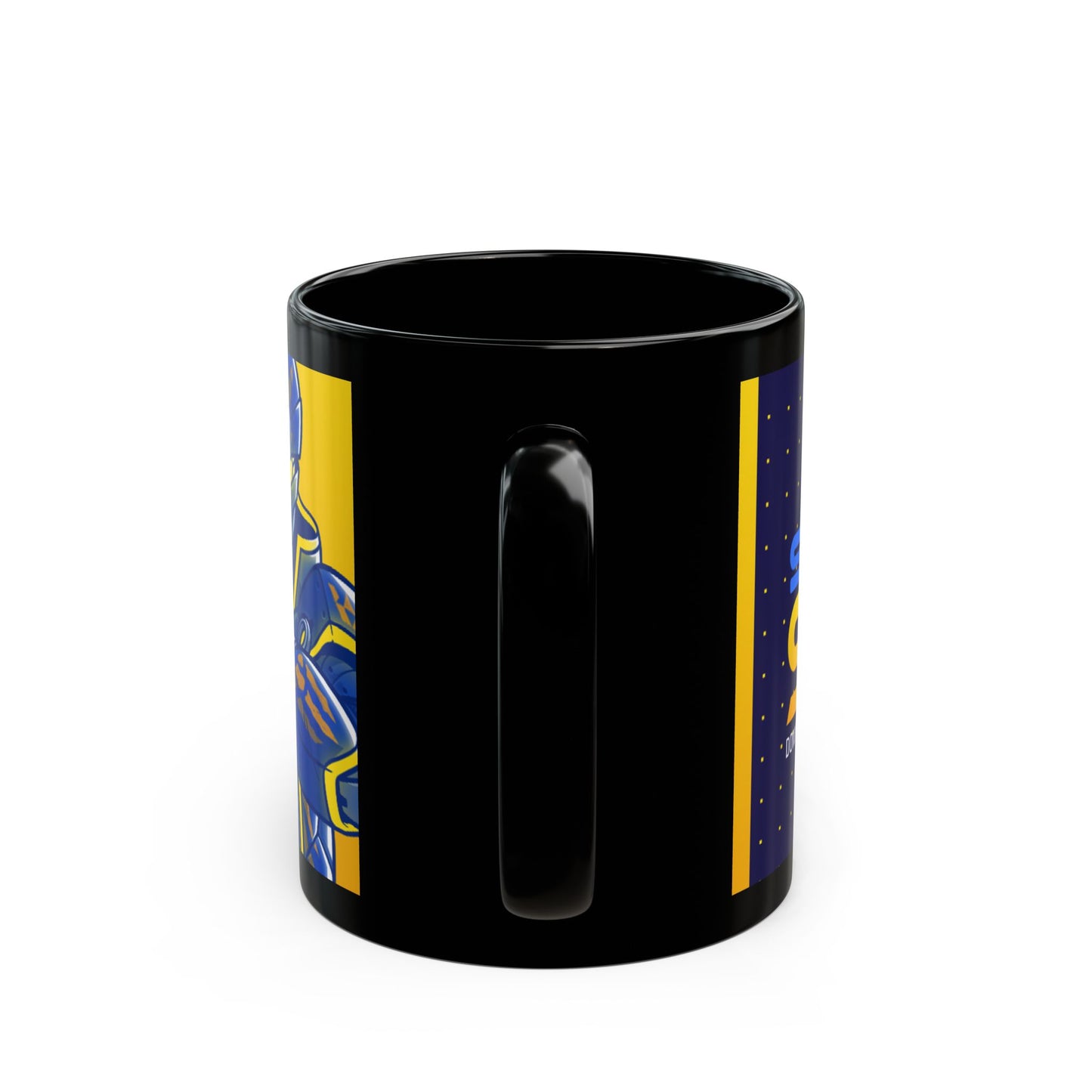 Shadow Sharks Gaming Ceramic Black Mug 11oz - Perfect Gift for Gamers