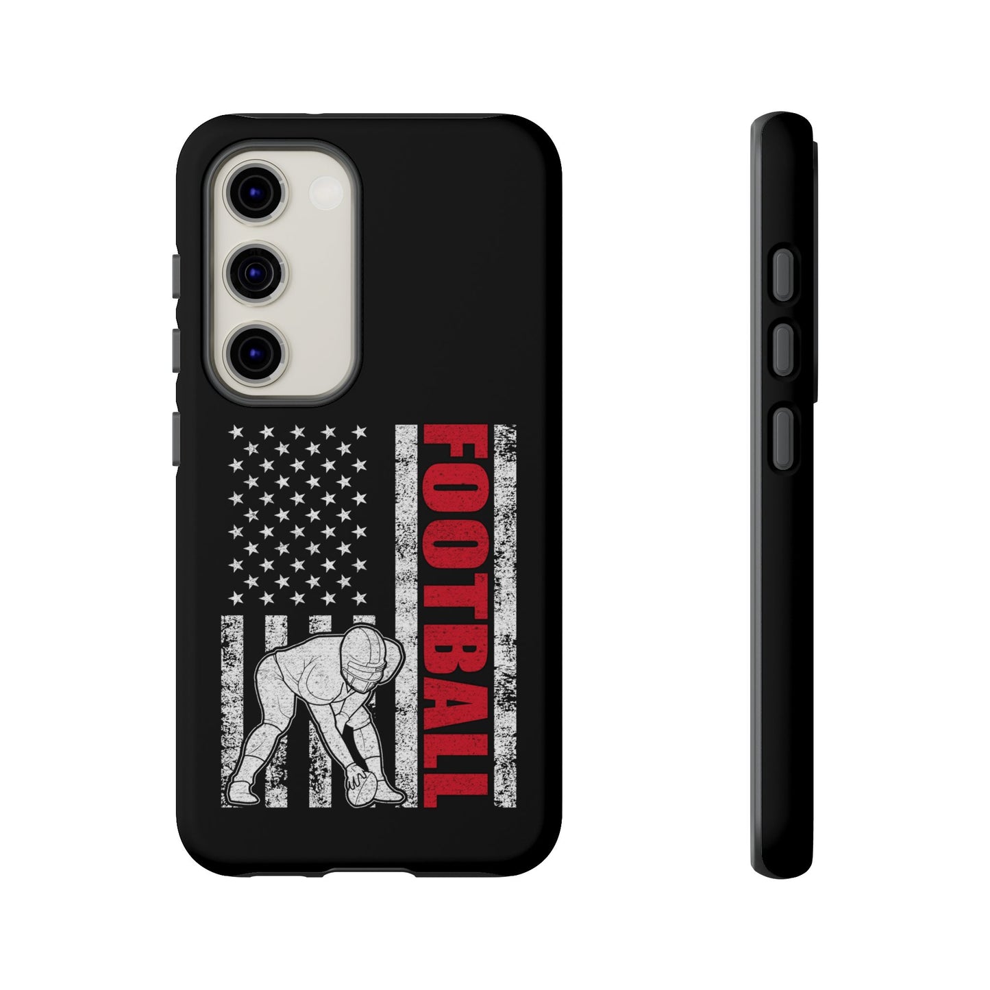 Football American Flag Phone Case - Tough Cases for Fans