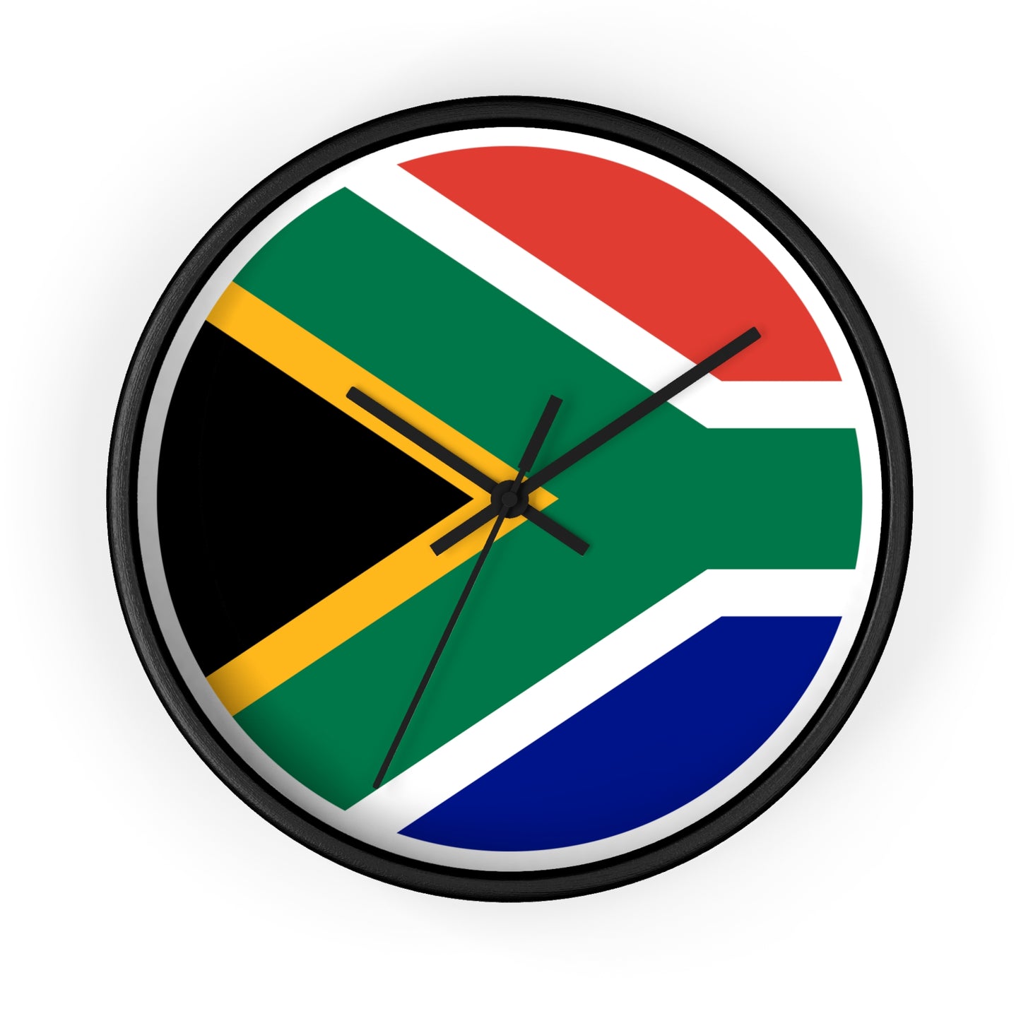 South African Flag Wall Clock - Bold Home Decor for Patriotism & Style