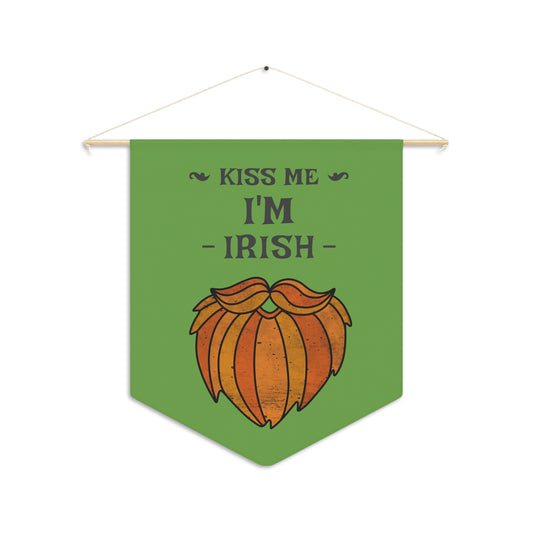 Kiss Me I'm Irish St. Patrick's Day Pennant -  Wall Decor