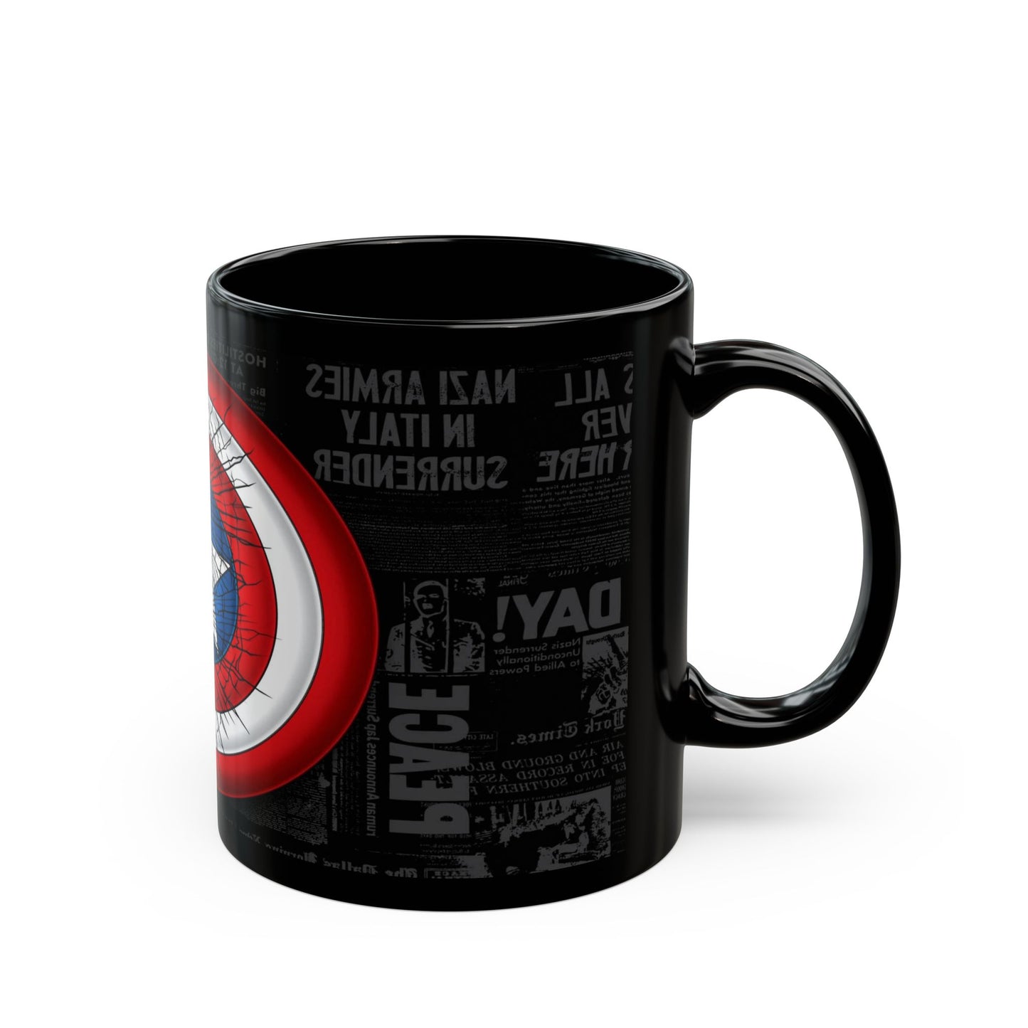 Unique Marvel-Inspired Superhero Fans Black Mug 11oz