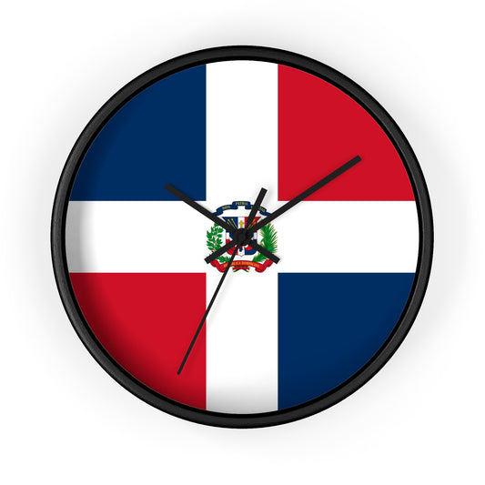 Dominican Republic Flag Wall Clock - Perfect for Home Decor & Gifts