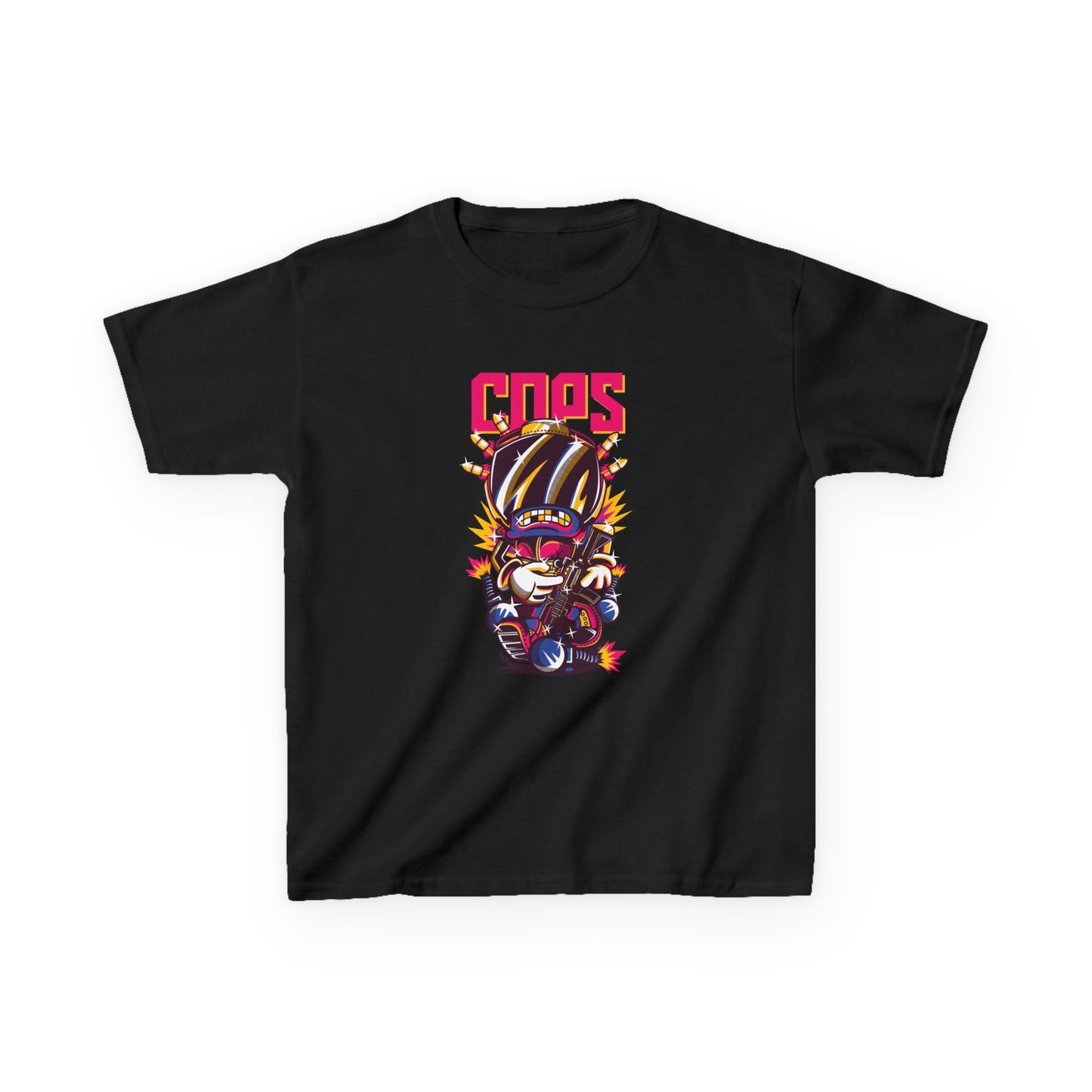 Cool Kids Graphic Tee Fun Cartoony Design for Little Adventurers