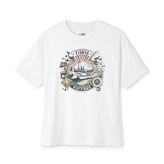 Fishing Vibes Oversized Boxy Tee