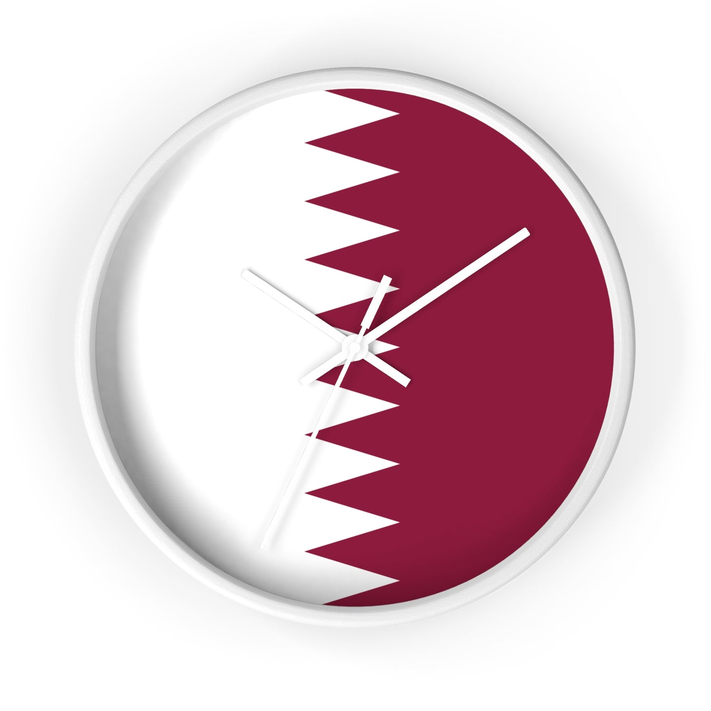 Qatar Flag Wall Clock - Stylish Home Decor for Every Occasion