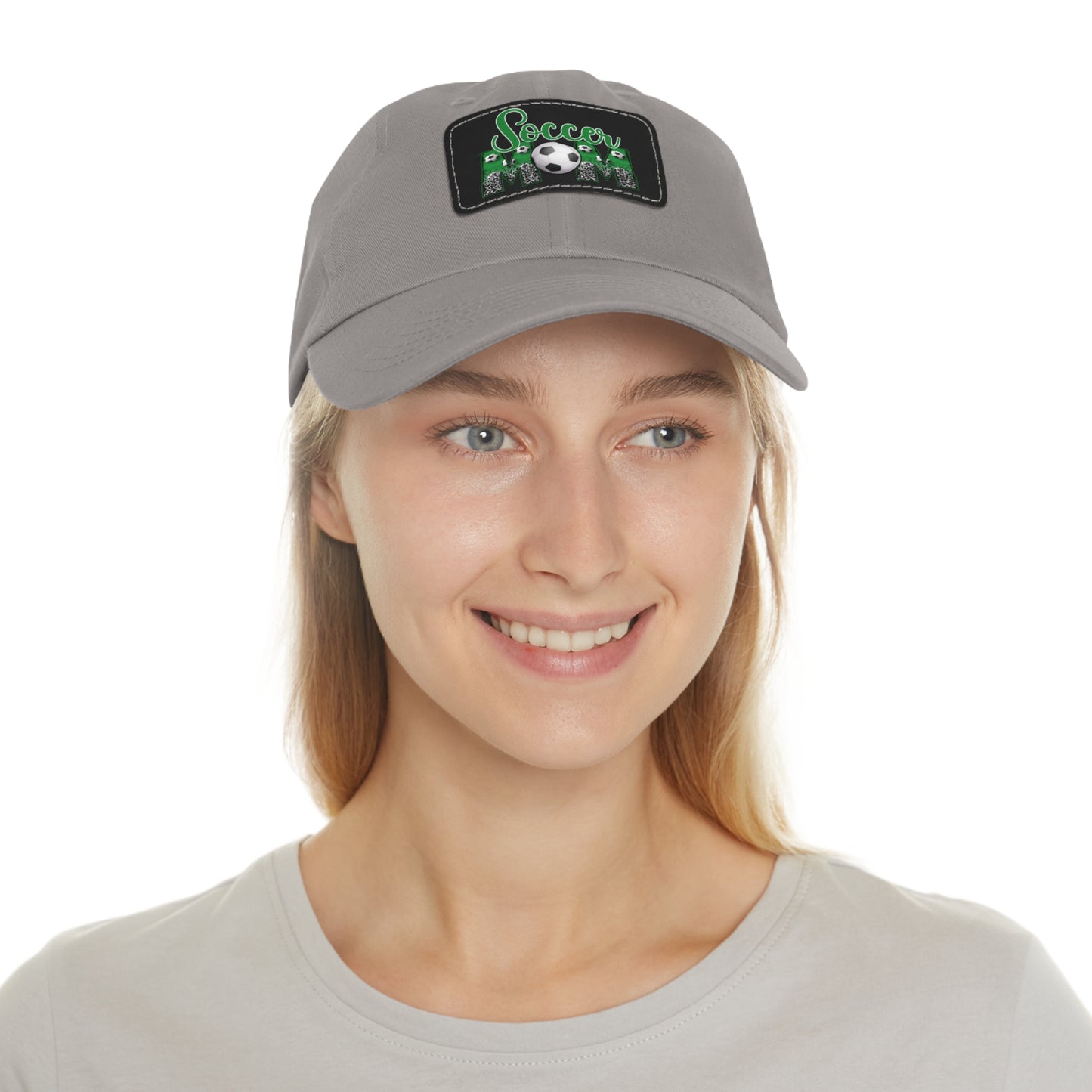 Soccer Hat with Leather Patch Perfect for Sports Fans