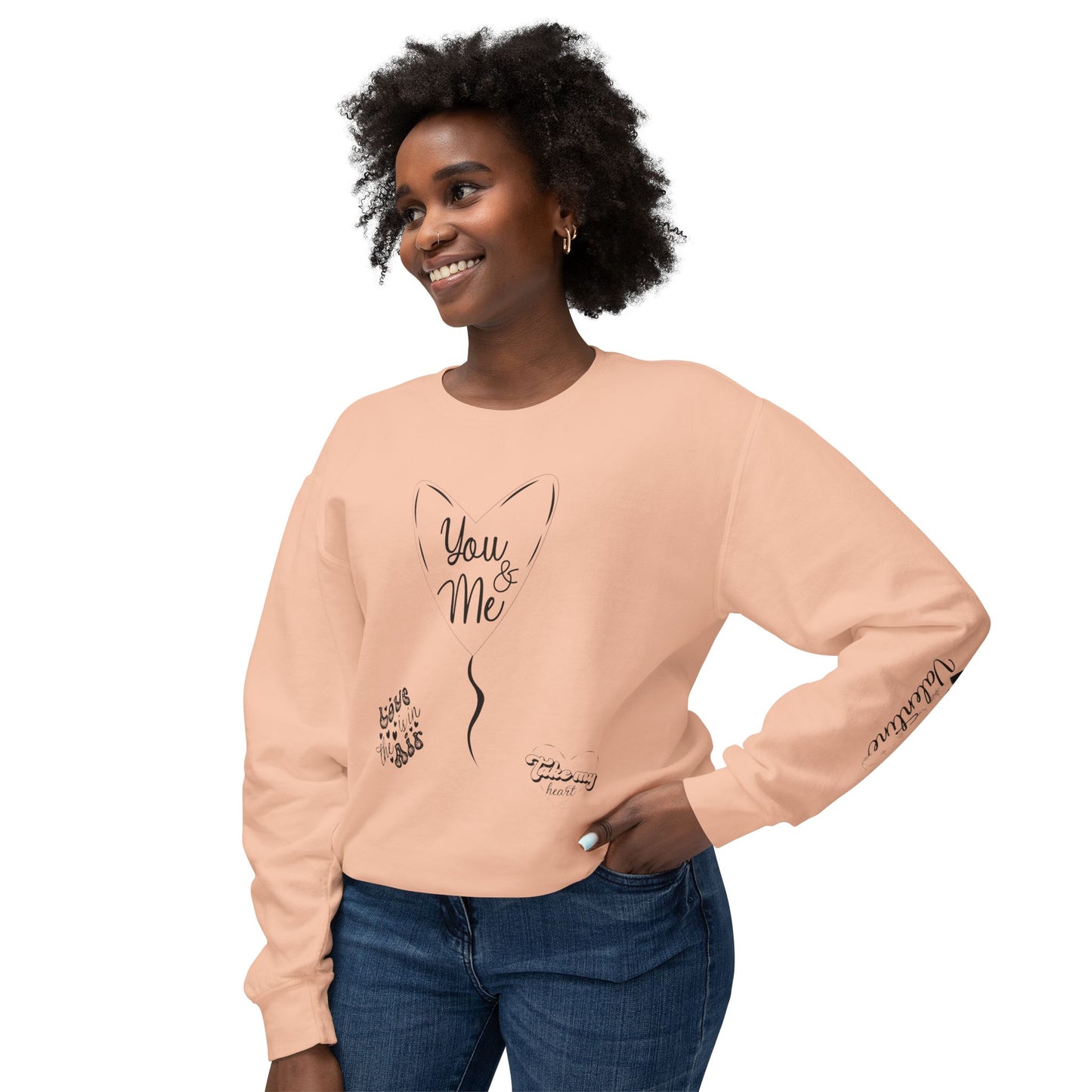 Women Sweatshirt You And Me - Perfect for Valentine's Day Outfit