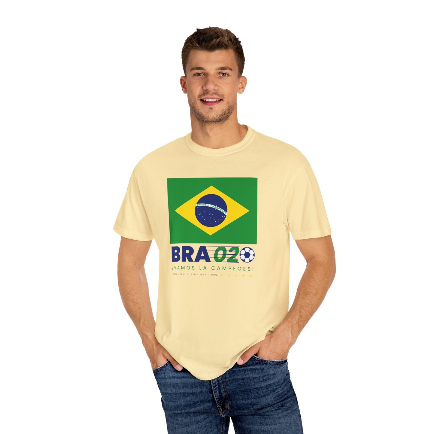 Unisex Sporty Summer Vibe Brazil Soccer T-Shirt
