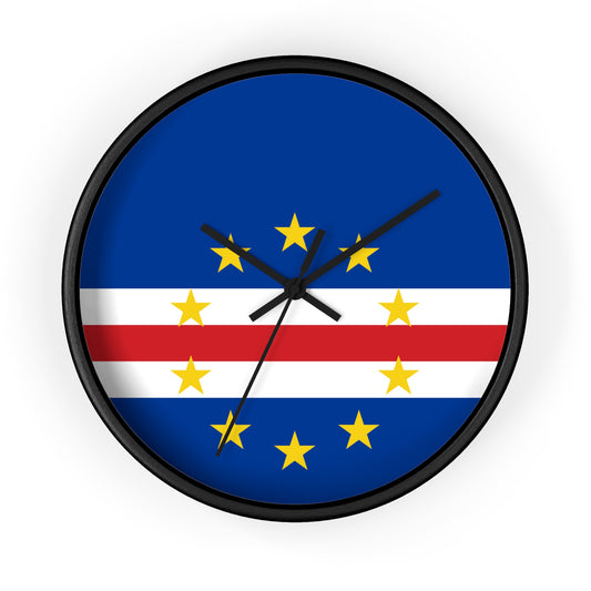 Cape Verde Flag Wall Clock - Modern Home Decor for Timeless Style