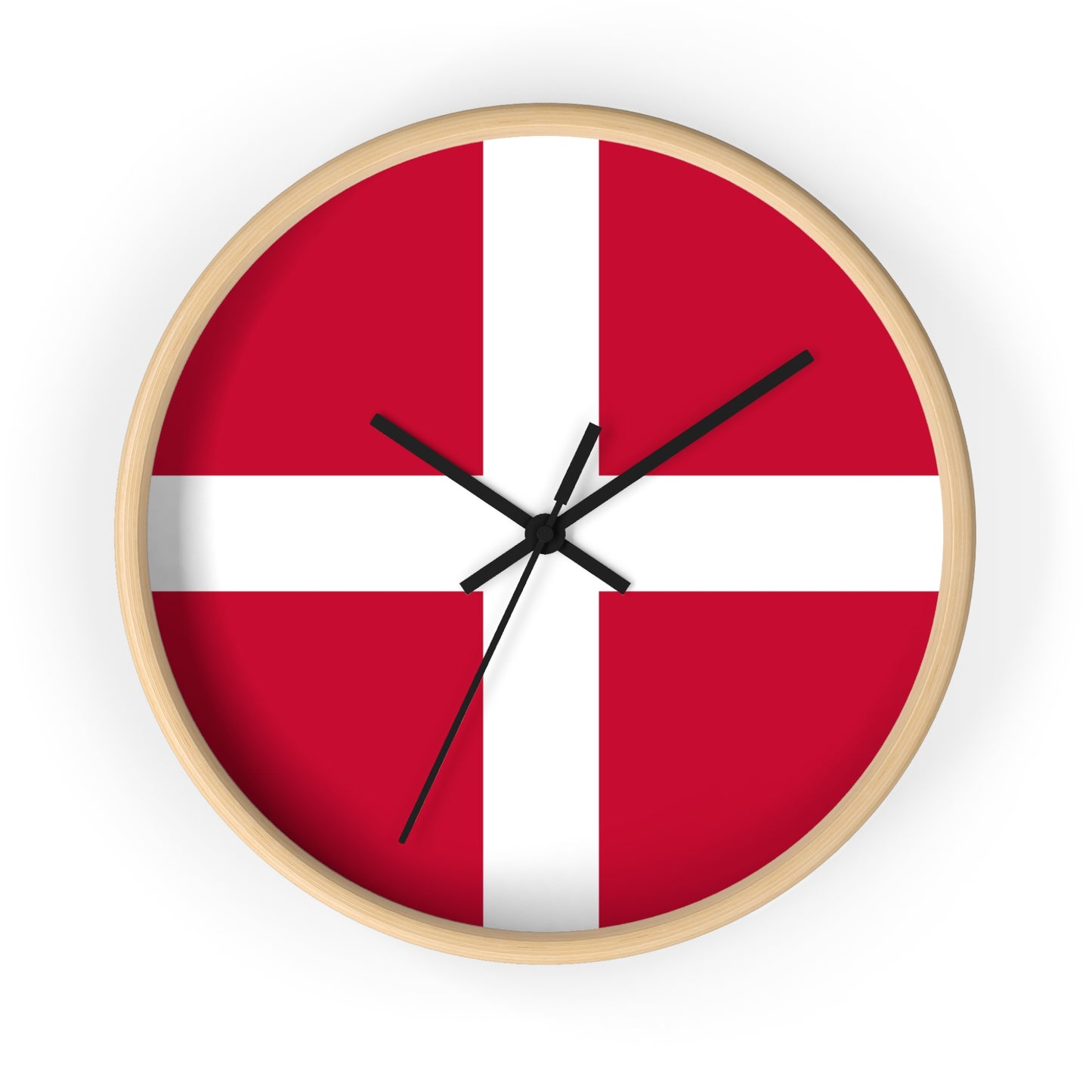 Danish Flag Wall Clock - Timeless Home Decor