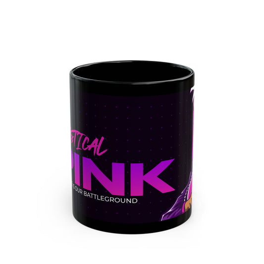 MYSTICAL PINK Inspired Black Ceramic Mug 11oz - Perfect Gift for Gamers