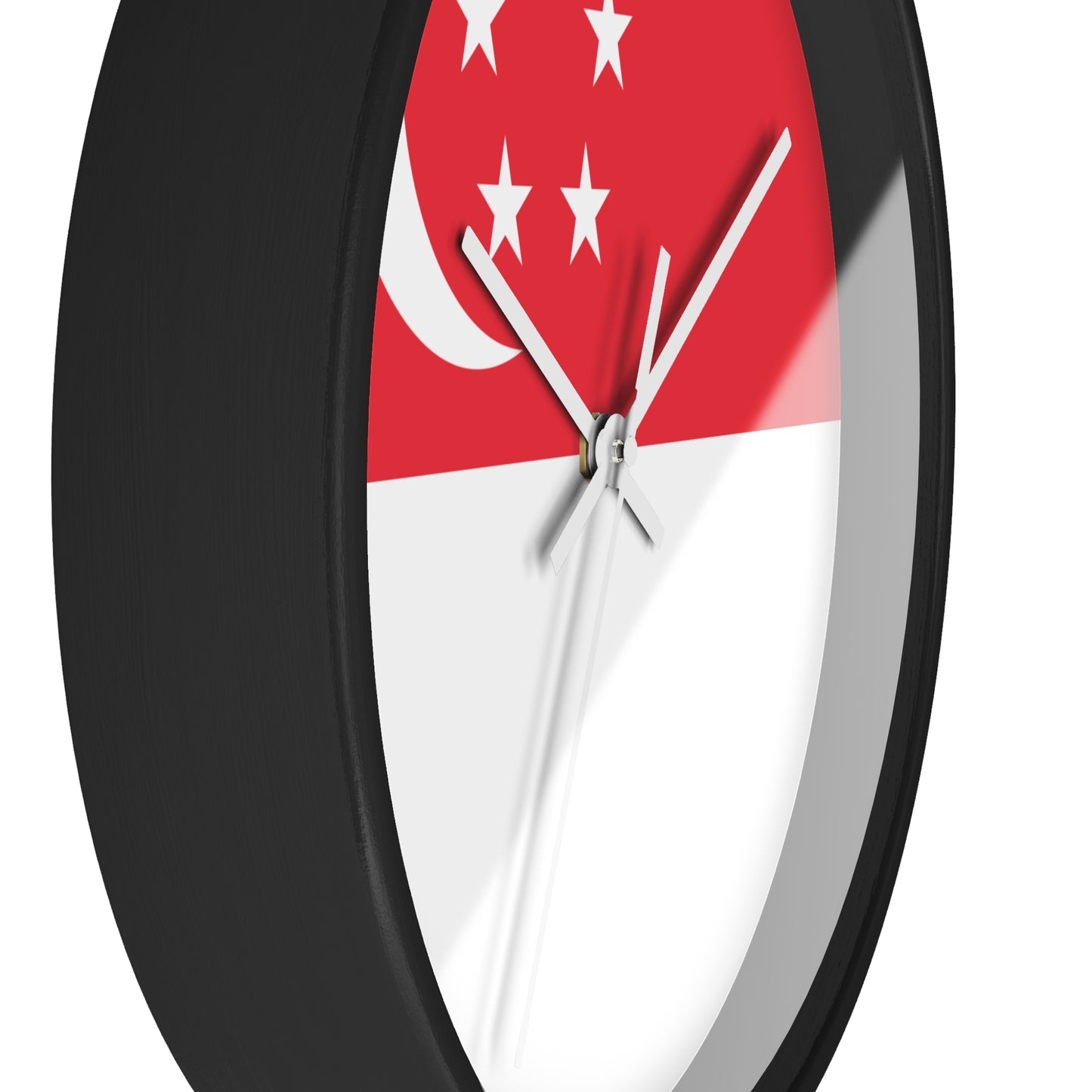 Singapore Flag Wall Clock - Perfect Home Decor for National Day Celebrations
