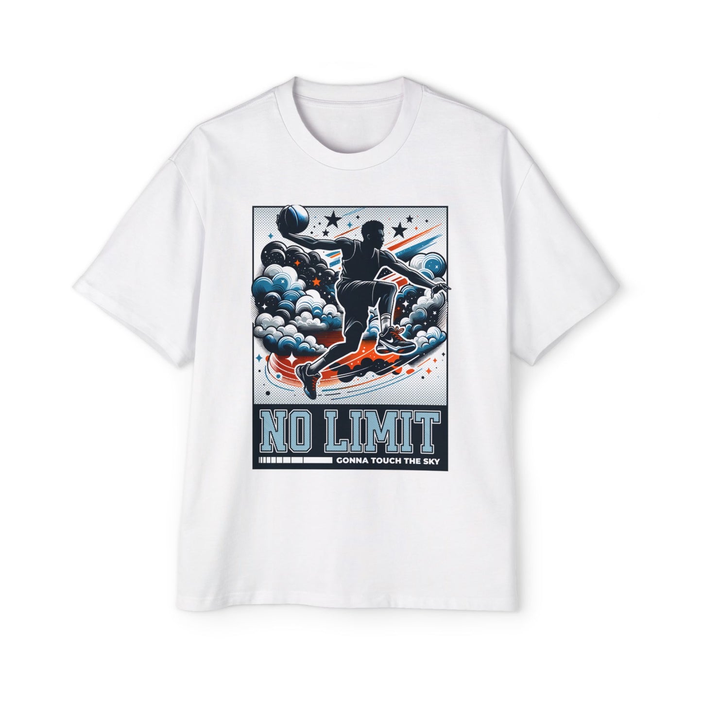 Men's Oversized Tee - No Limit Graphic T-Shirt