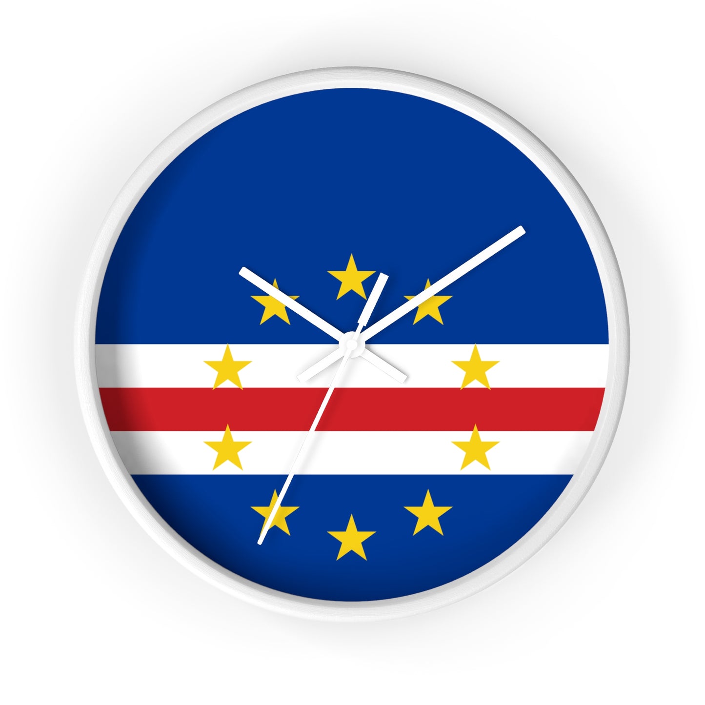 Cape Verde Flag Wall Clock - Modern Home Decor for Timeless Style