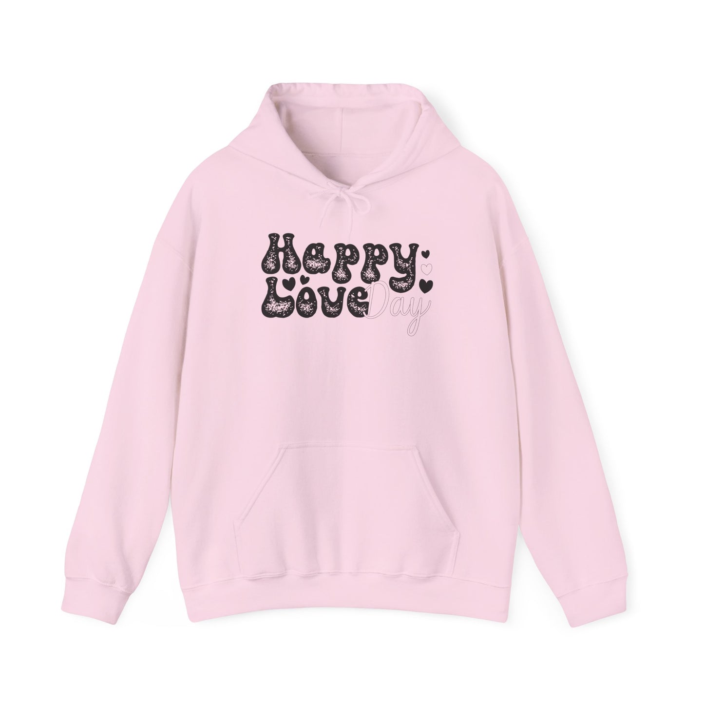 Unisex Happy Love Day Hoodie - Cozy Moments, Valentine's Day, Gift for Loves