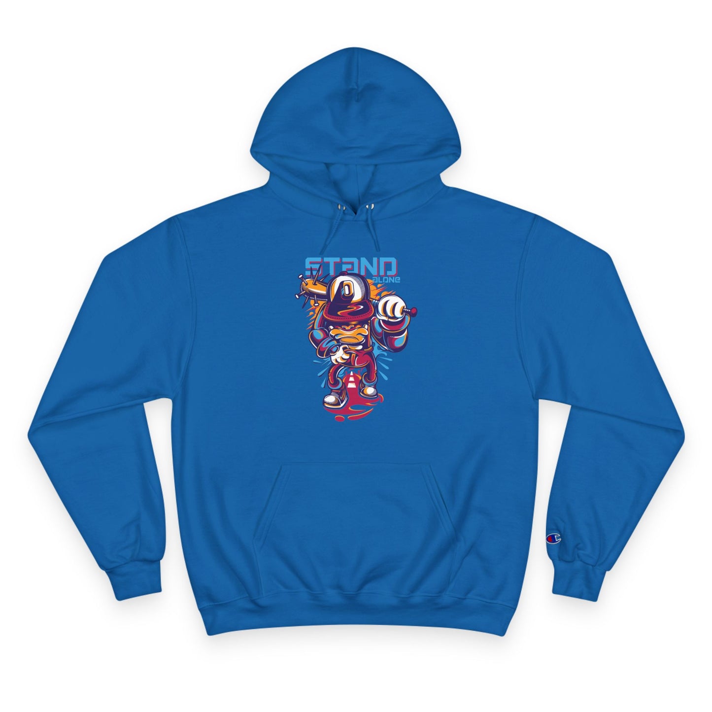 Stand Out Champion Hoodie - Trendy Graphic Sweatshirt
