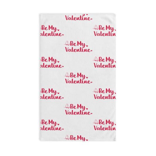 Romantic 'Be My Valentine' Hand Towel - Perfect Gift for Valentine's Day