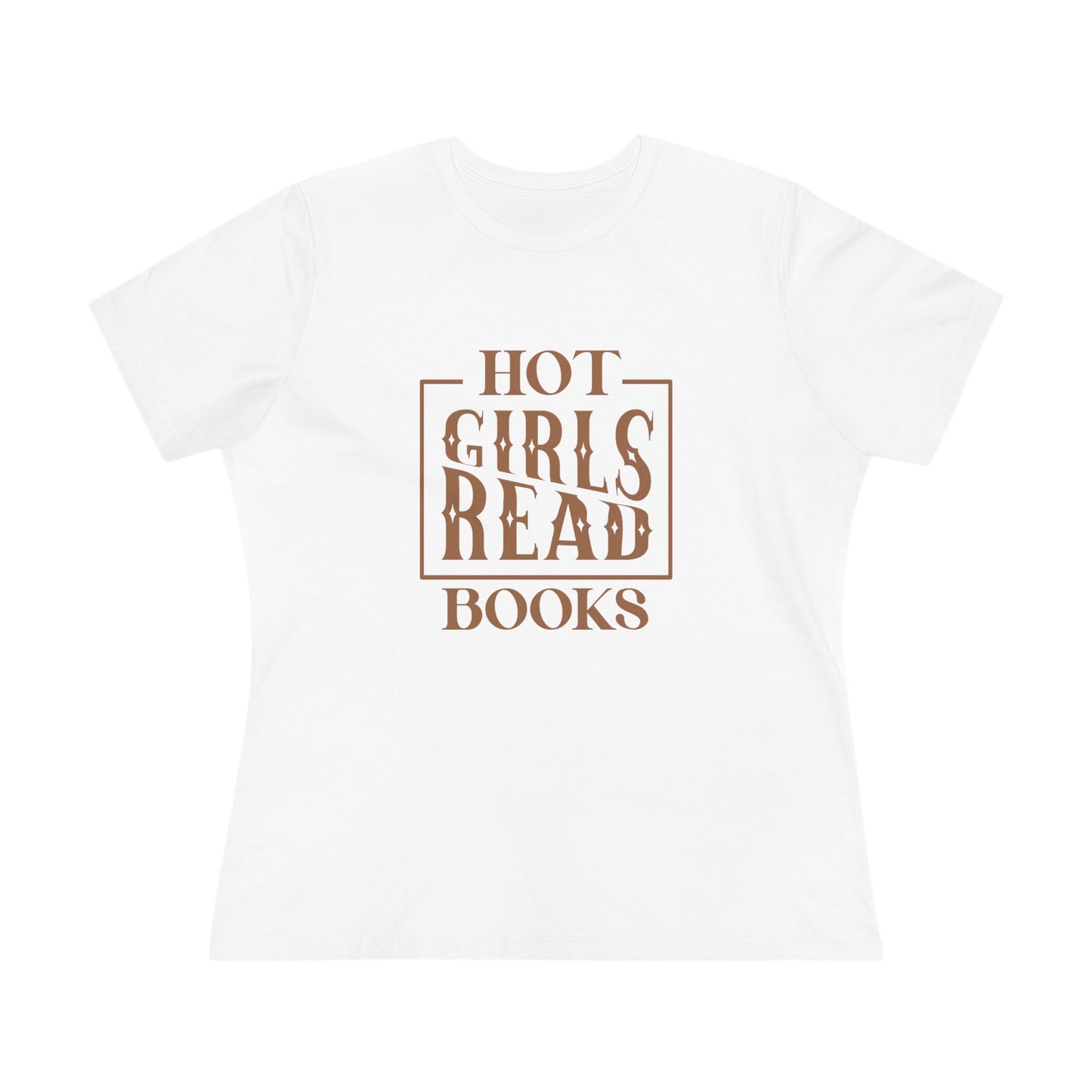 Hot Girls Read Books Women's Cotton Tee - Stylish T-shirt for Book Lovers