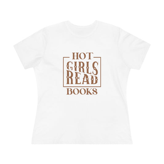 Hot Girls Read Books Women's Cotton Tee - Stylish T-shirt for Book Lovers