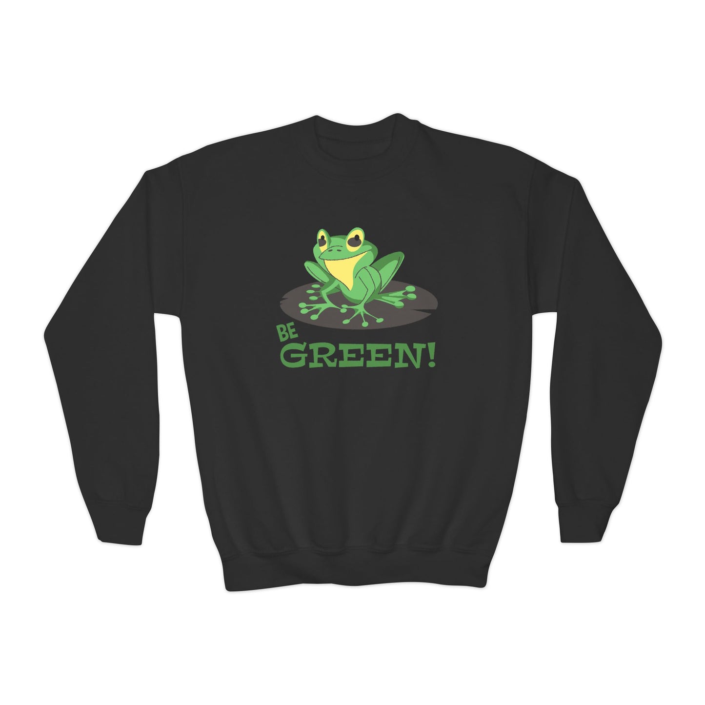 Cute Frog Graphic Youth Sweatshirt For Boys