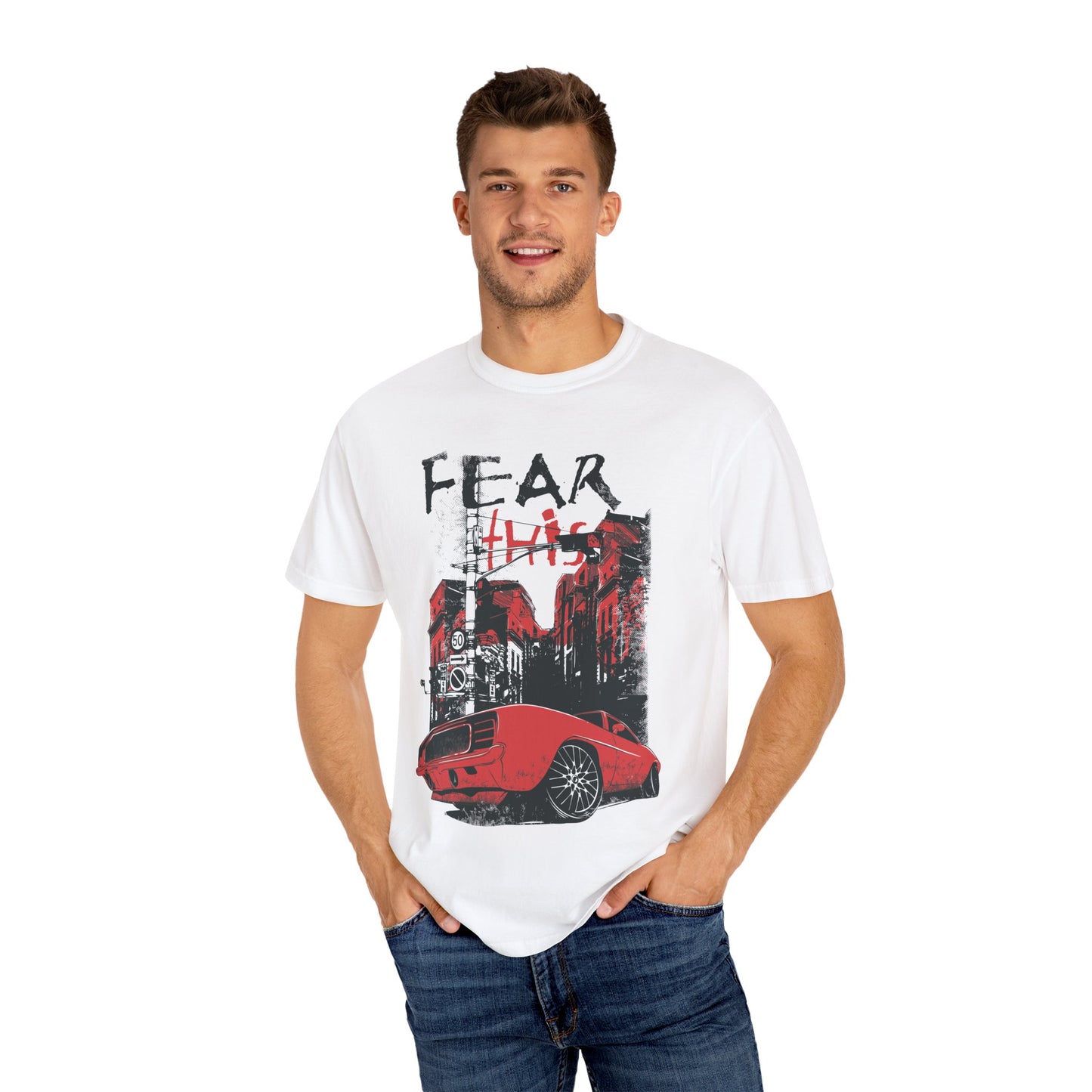 Vintage Car Graphic "Fear This" Unisex T-Shirt - Automotive Vibe for Car Lovers