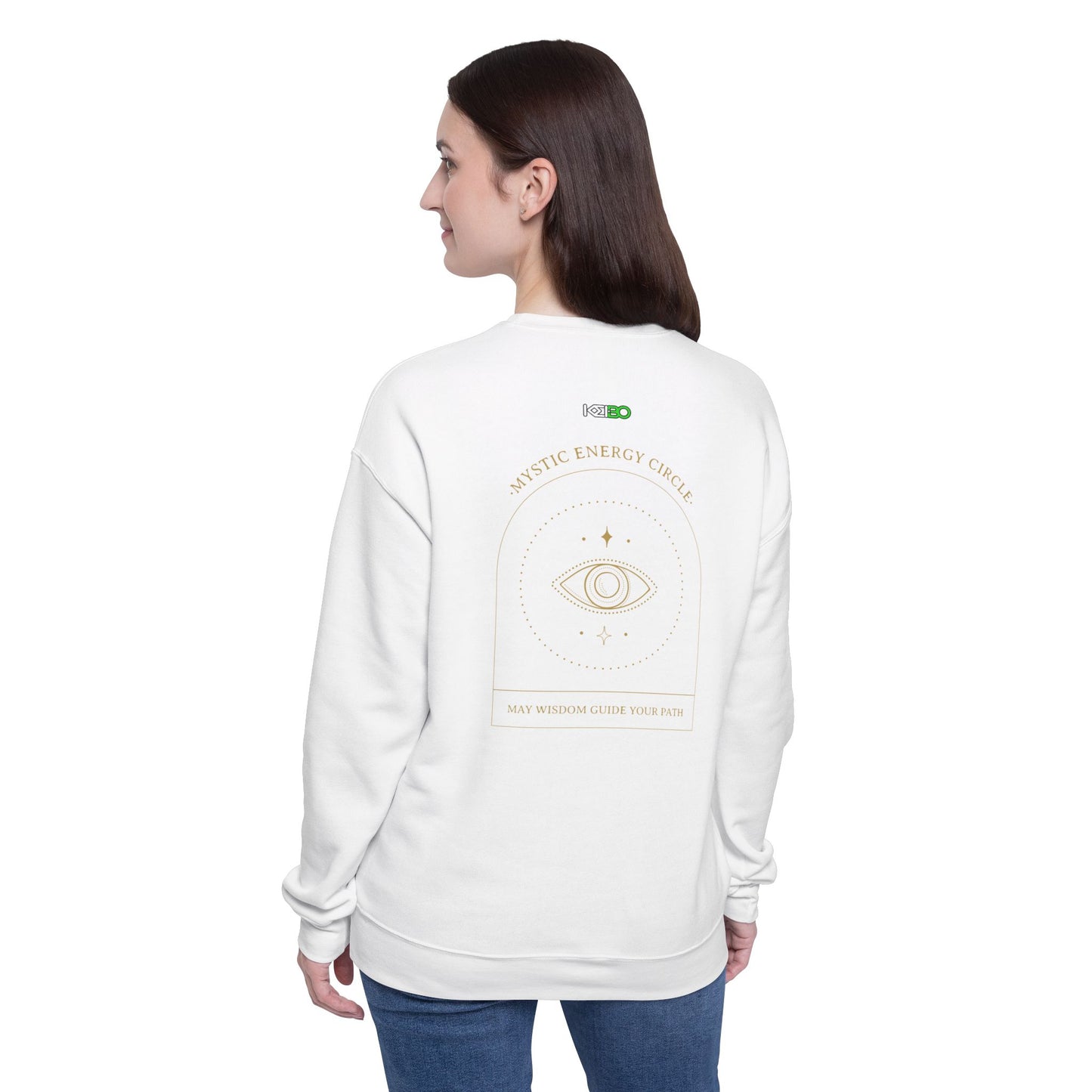 Mystic Energy Circle Women's Drop Shoulder Sweatshirt - Cozy Spiritual Wear